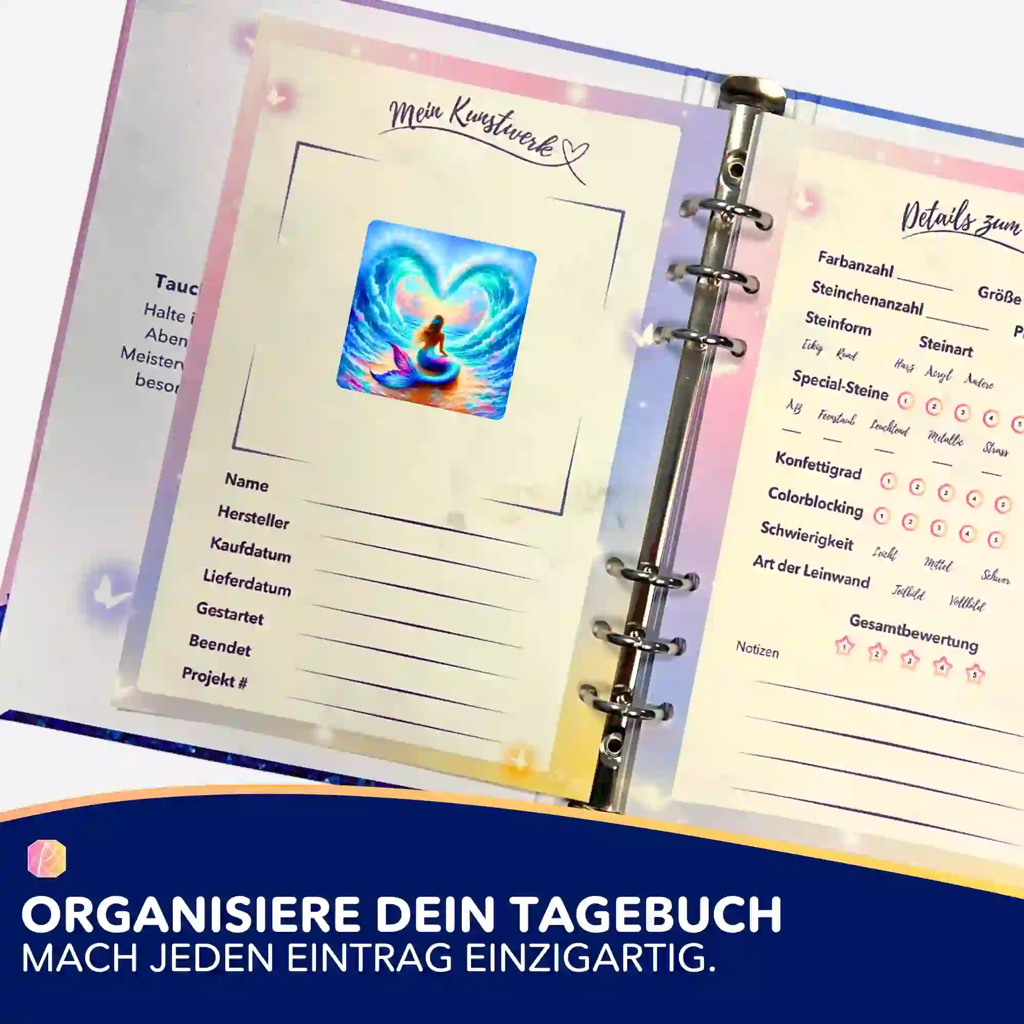 Aufkleber 5er-Set - Liebe der Meerjungfrau