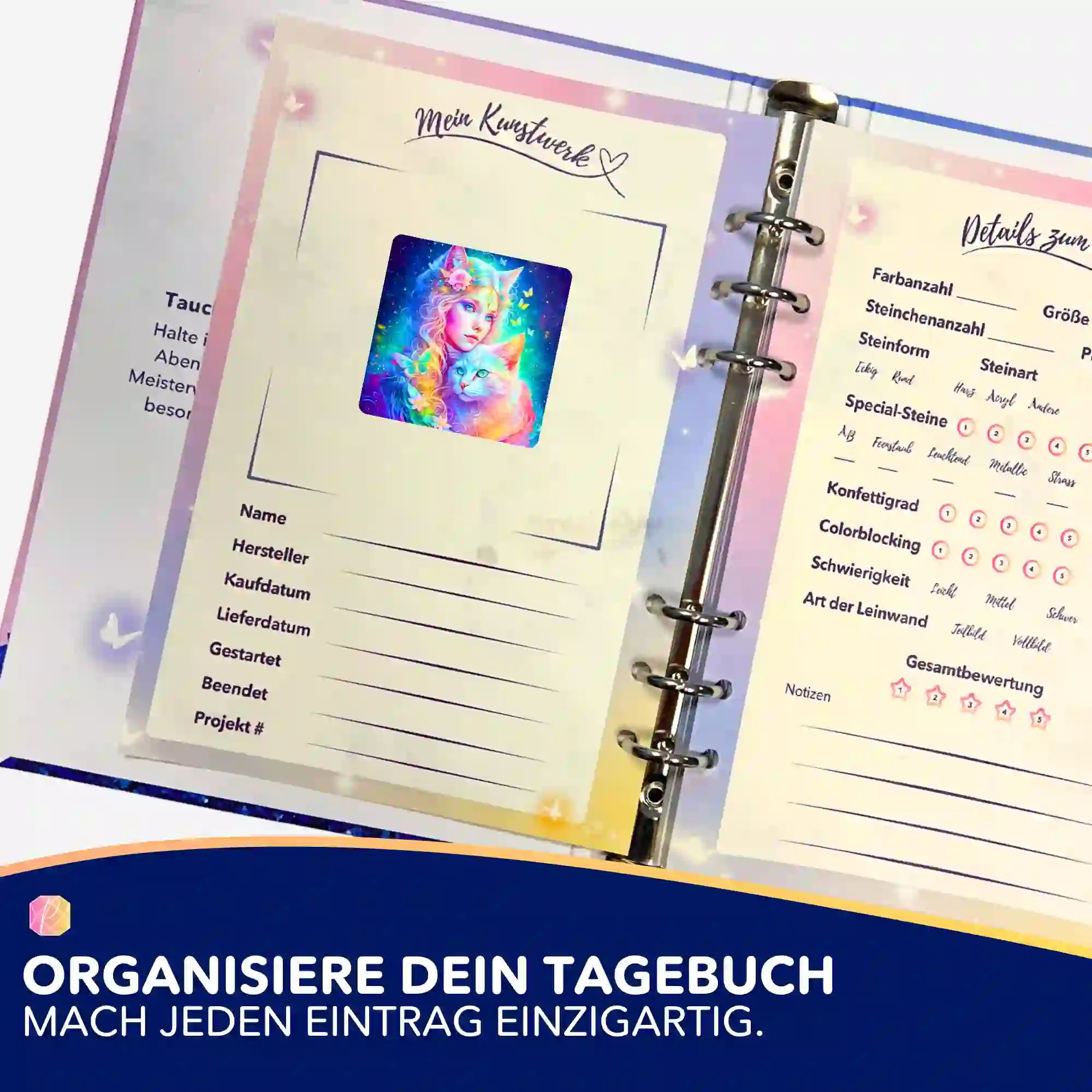 Aufkleber 5er-Set - Katzenelfe