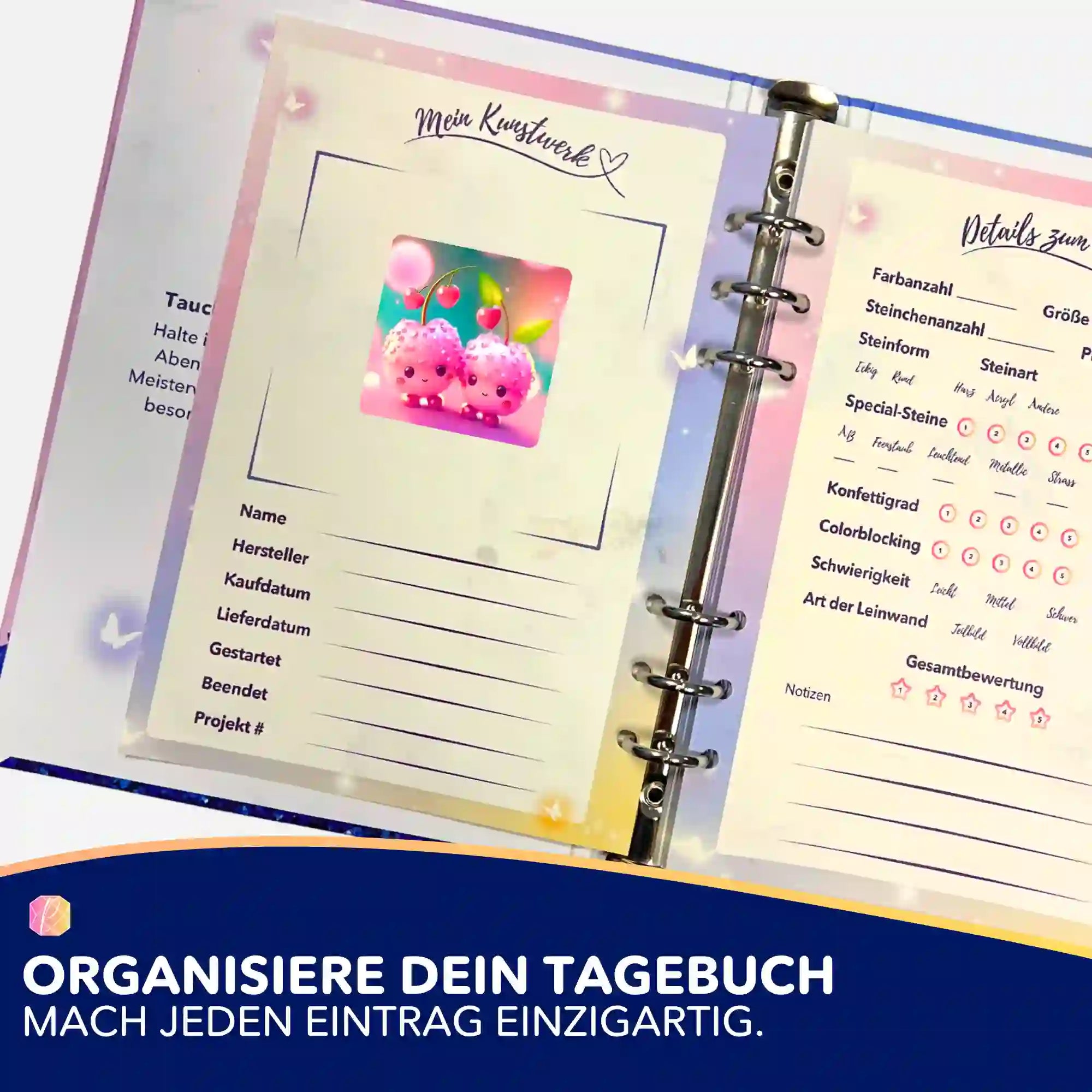 Aufkleber 5er-Set - Sweet Cherrys