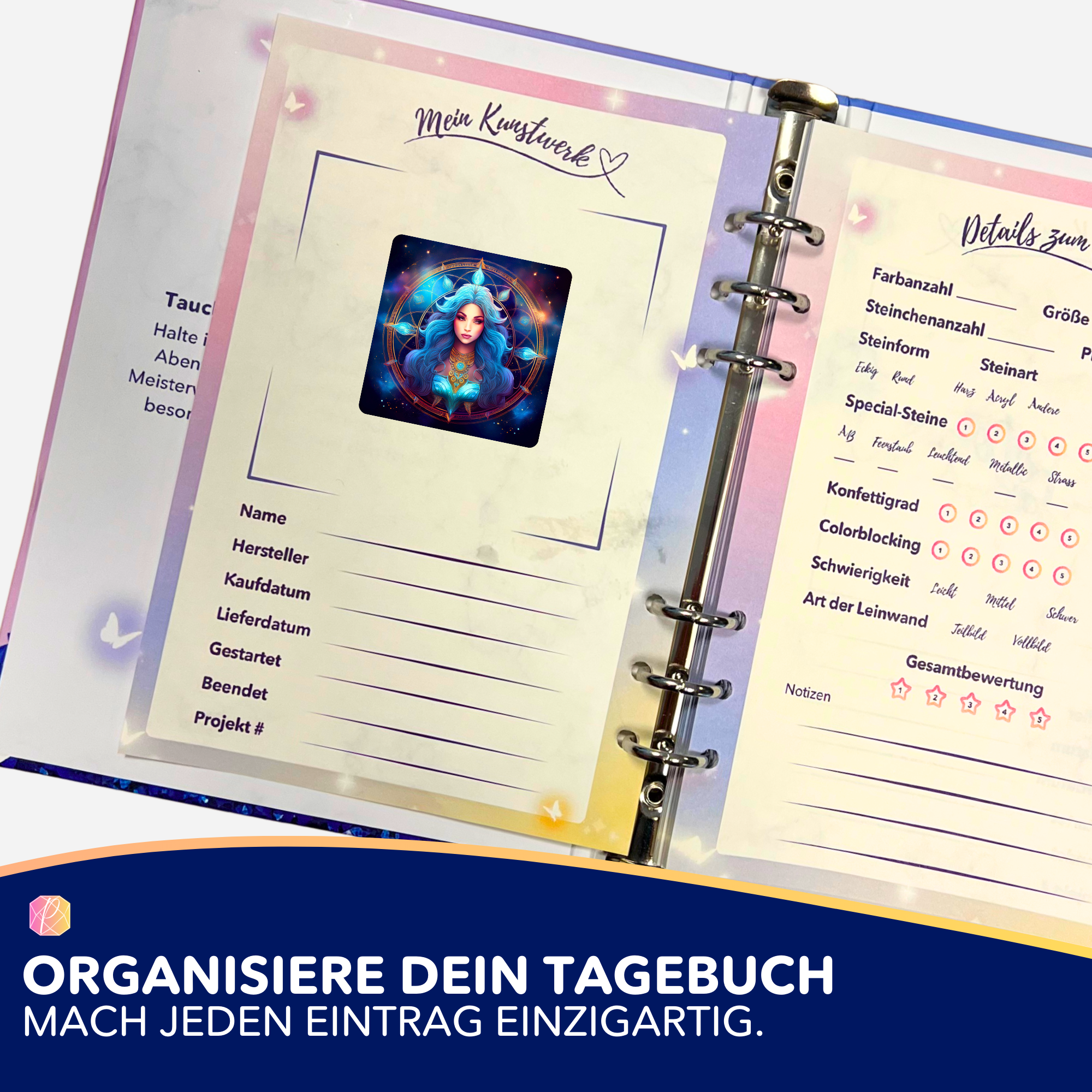 Aufkleber 5er-Set - Sternzeichen Jungfrau "Limited Edition"