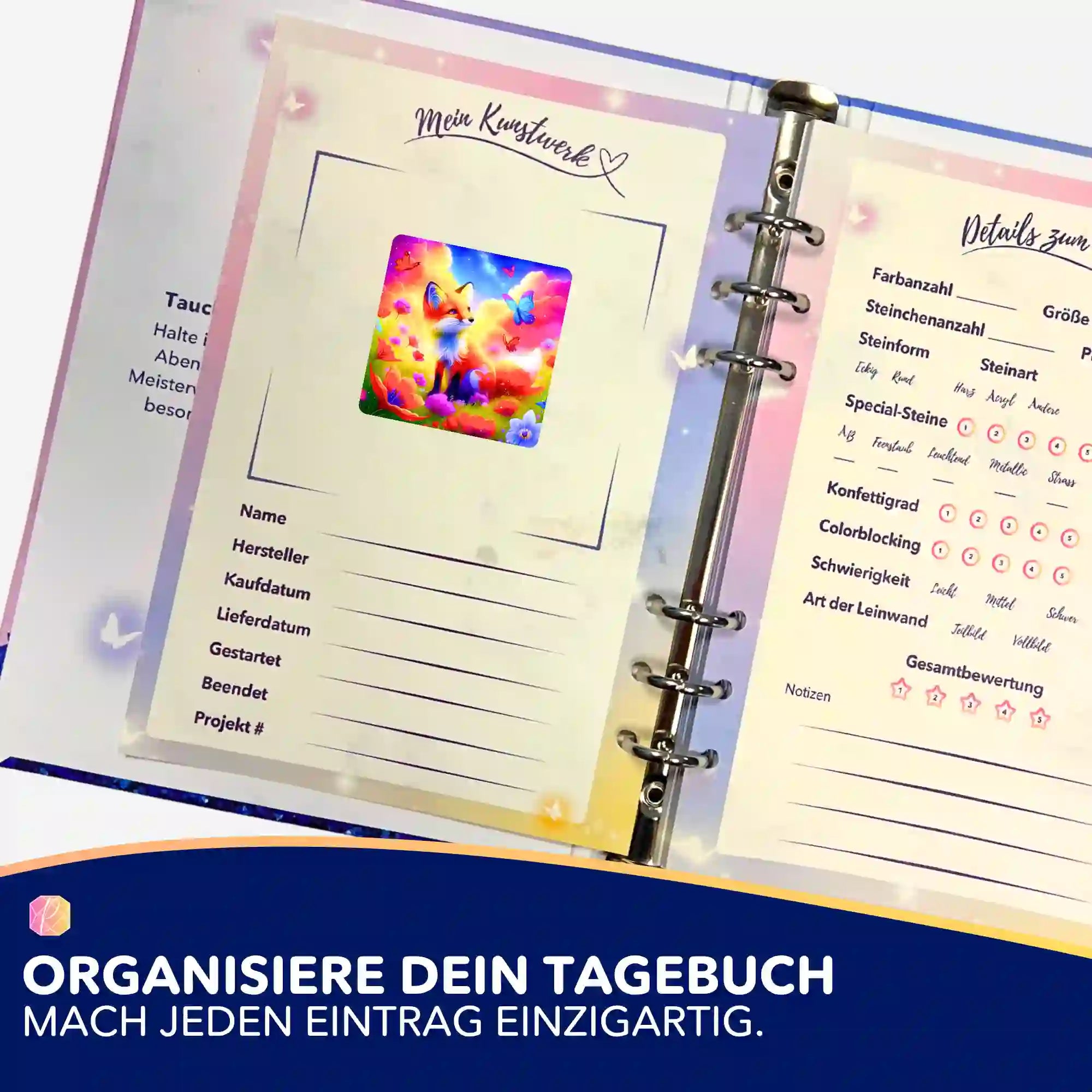 Aufkleber 5er-Set - Der kleine Fuchs im Zauberland