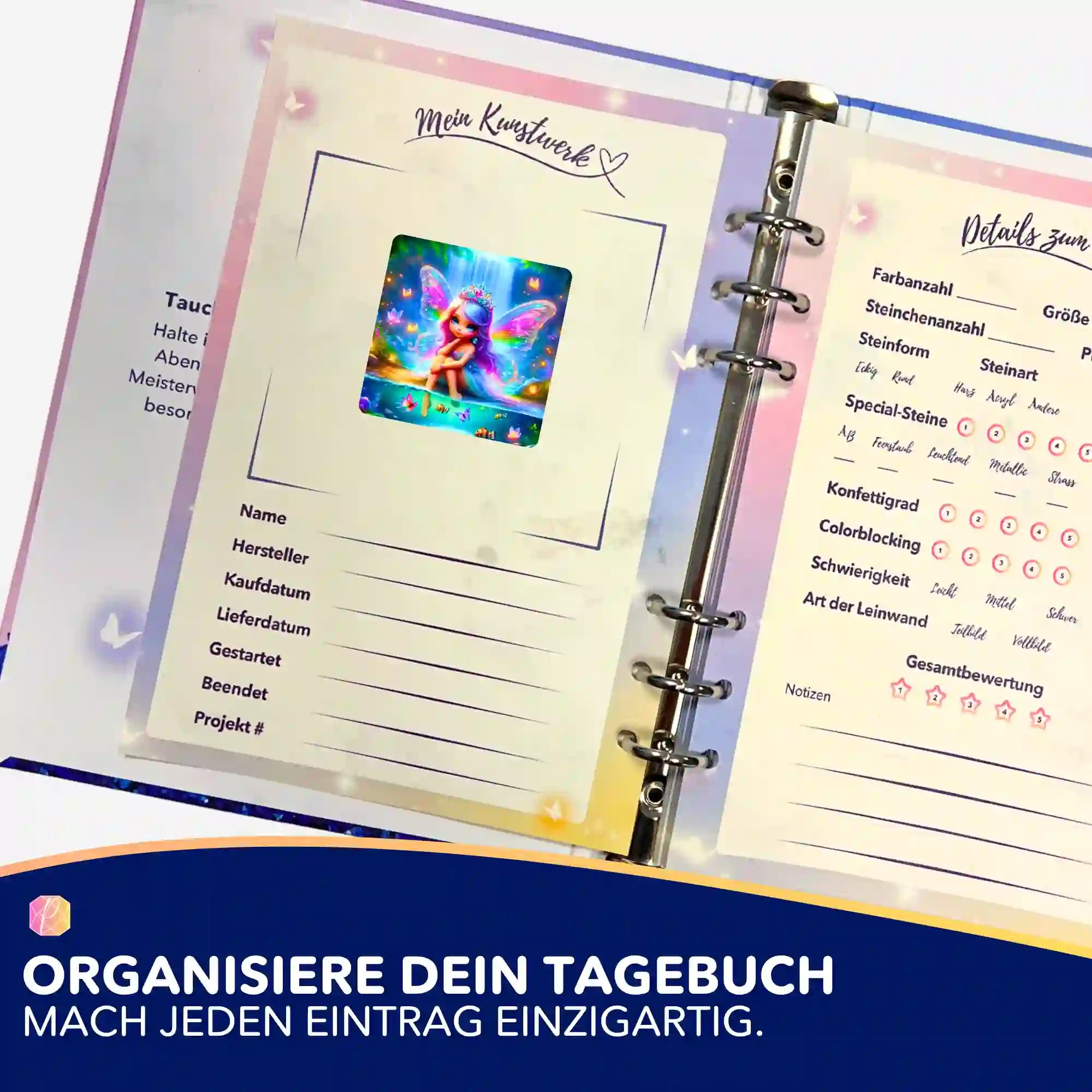 Aufkleber 5er-Set - Entspannung am Elfenteich