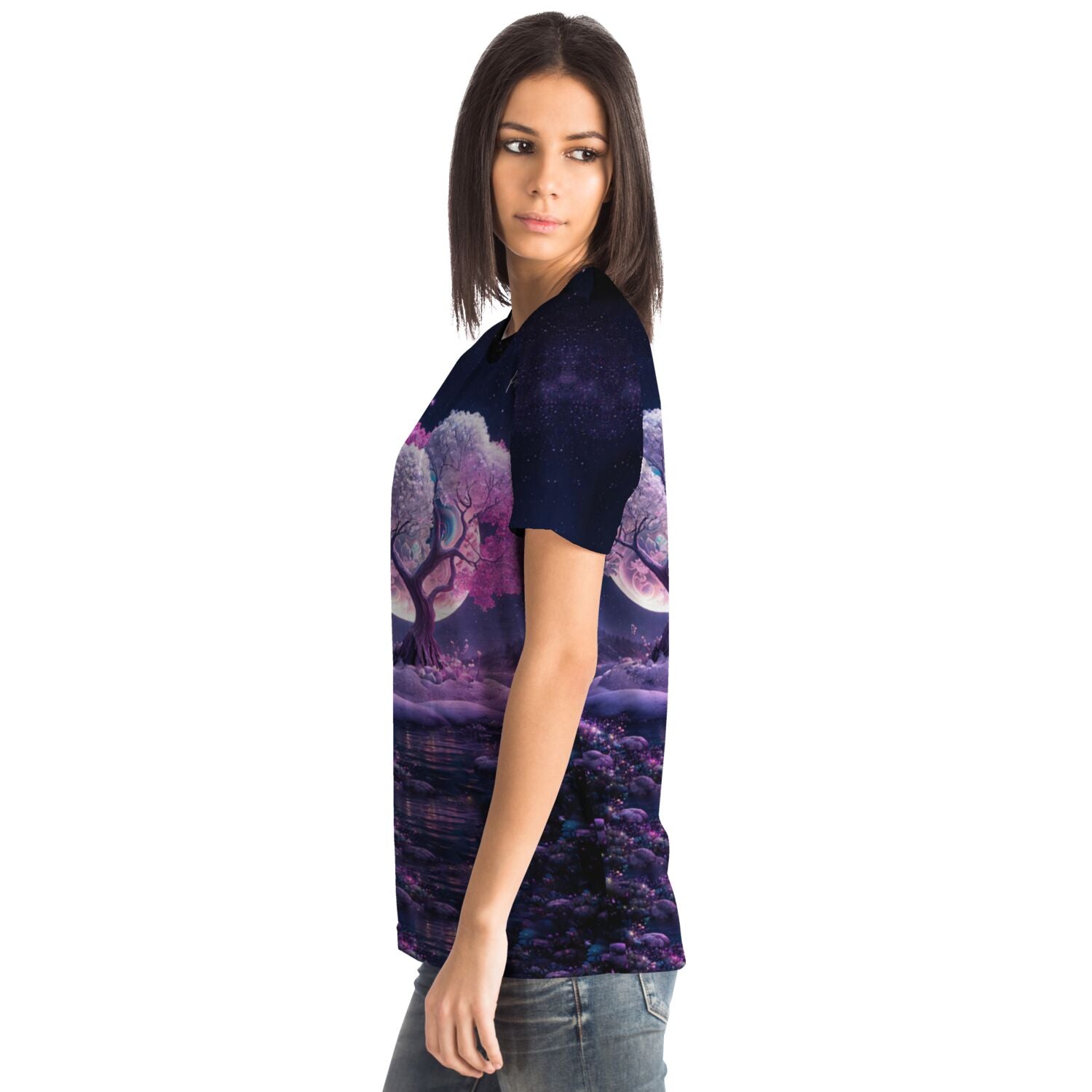 Dreamer T-Shirt - Multi Special - Pink Tree at Night