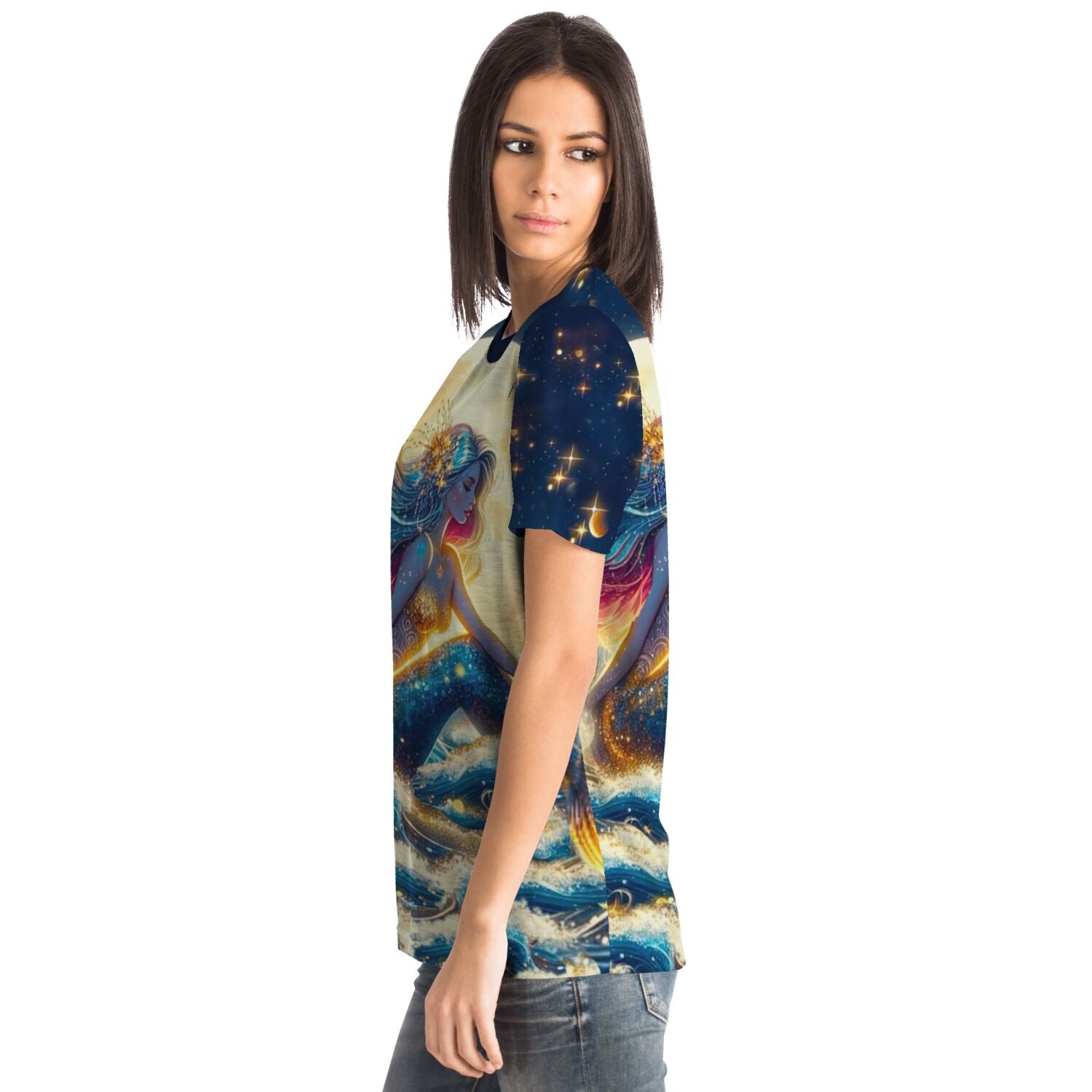 Dreamer T-Shirt - Meerjungfrau im Sternenhimmel