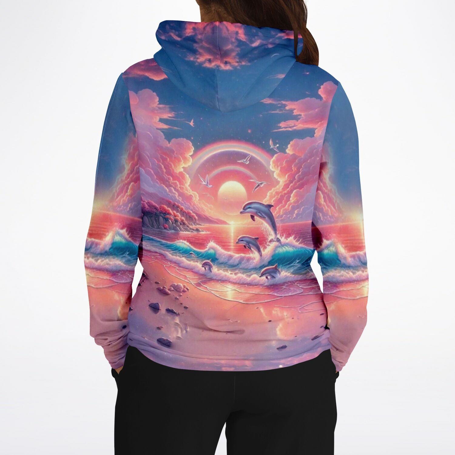 Dreamer Hoodie - Pinkes Meeresrauschen
