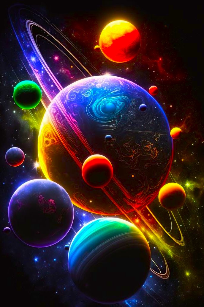 Diamond Painting - Buntes Universum "Limited Edition"