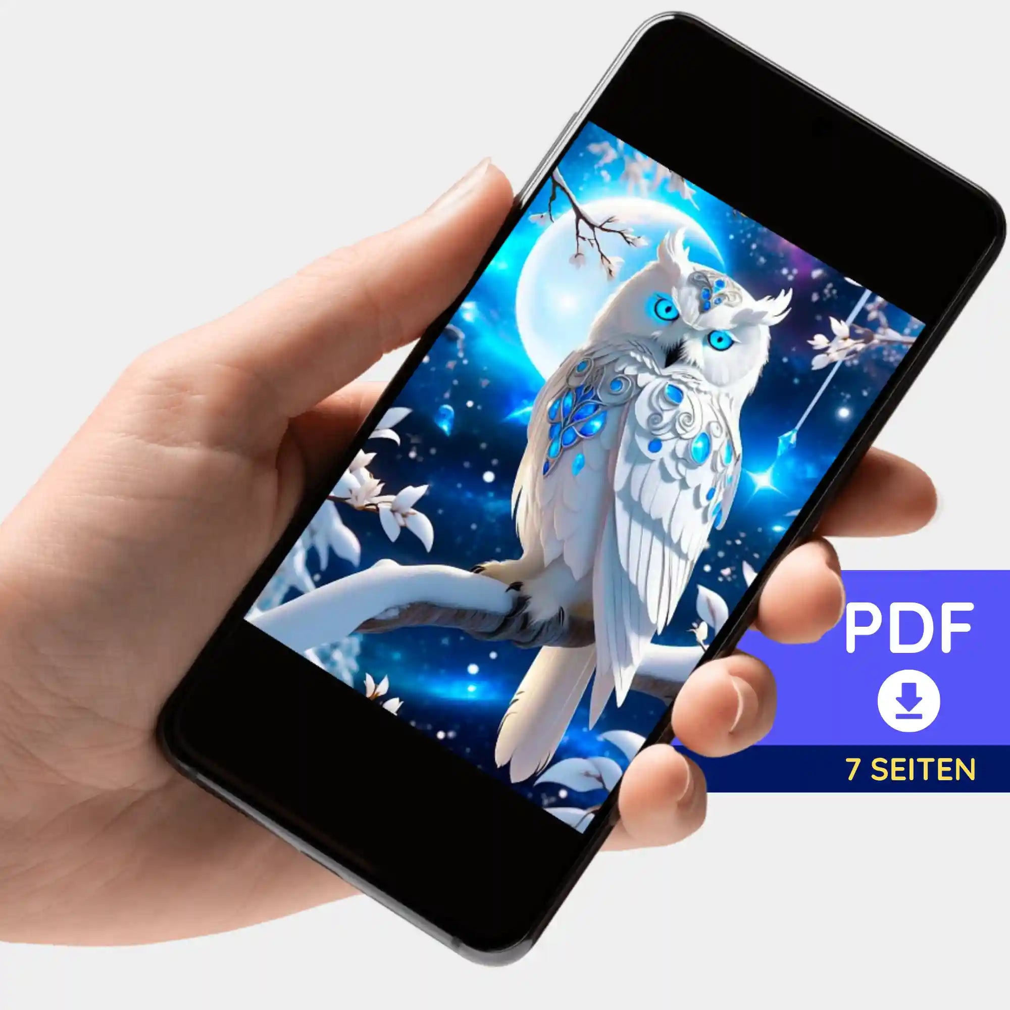 Digitale Bildmappe - Blue eyes owl