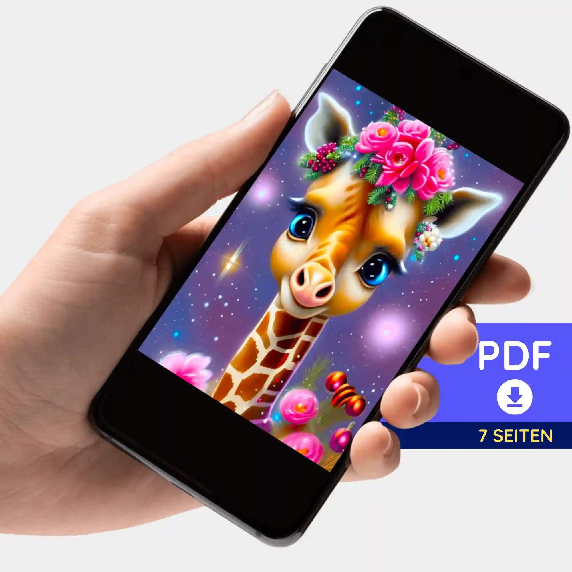 Digitale Bildmappe - Zauberhaftes Giraffenbaby