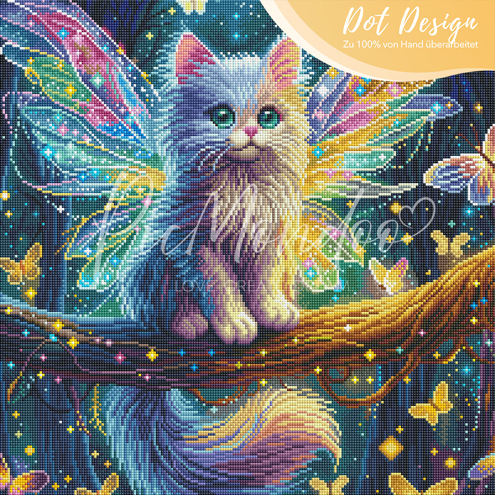 Diamond Painting Multi Special - Wundervolle Feenkatze "Limited Edition"