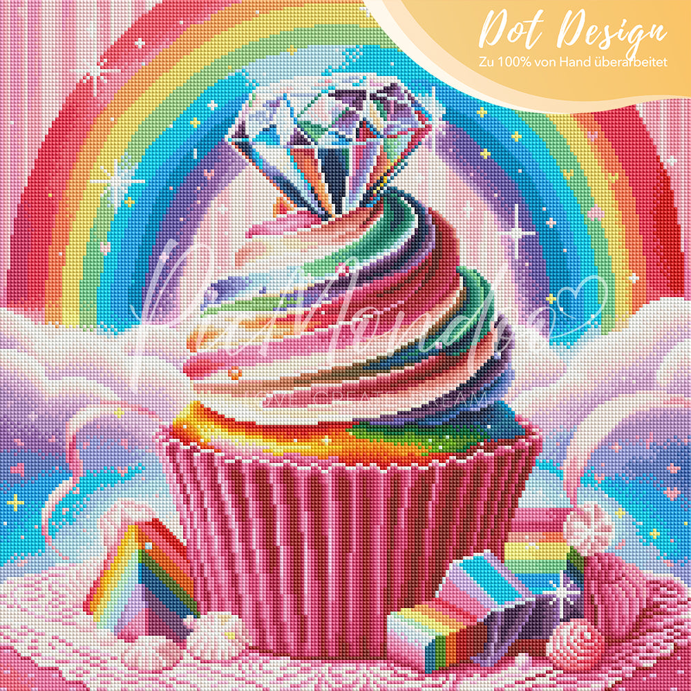 Diamond Painting Multi Special - Colorful Diamond Cupcake "Limited Edition"