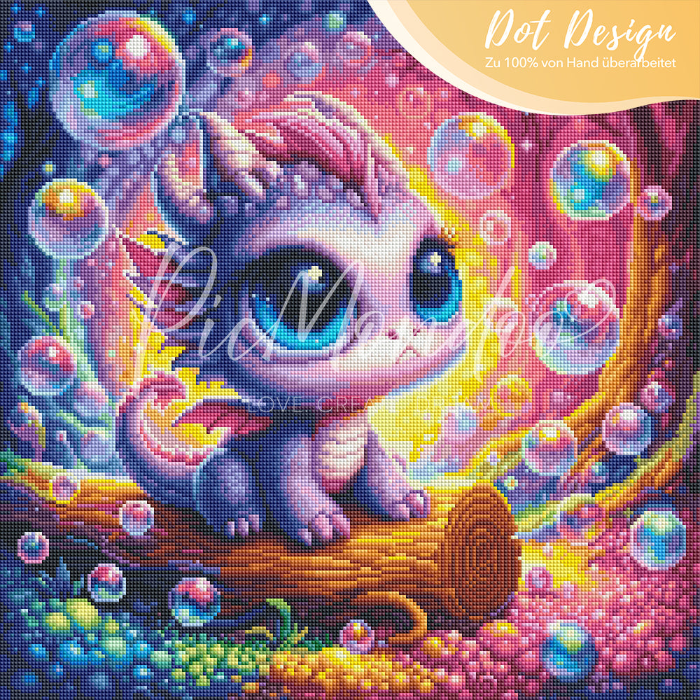 Diamond Painting Multi Special - Little bubble dragon "Limited Edition"