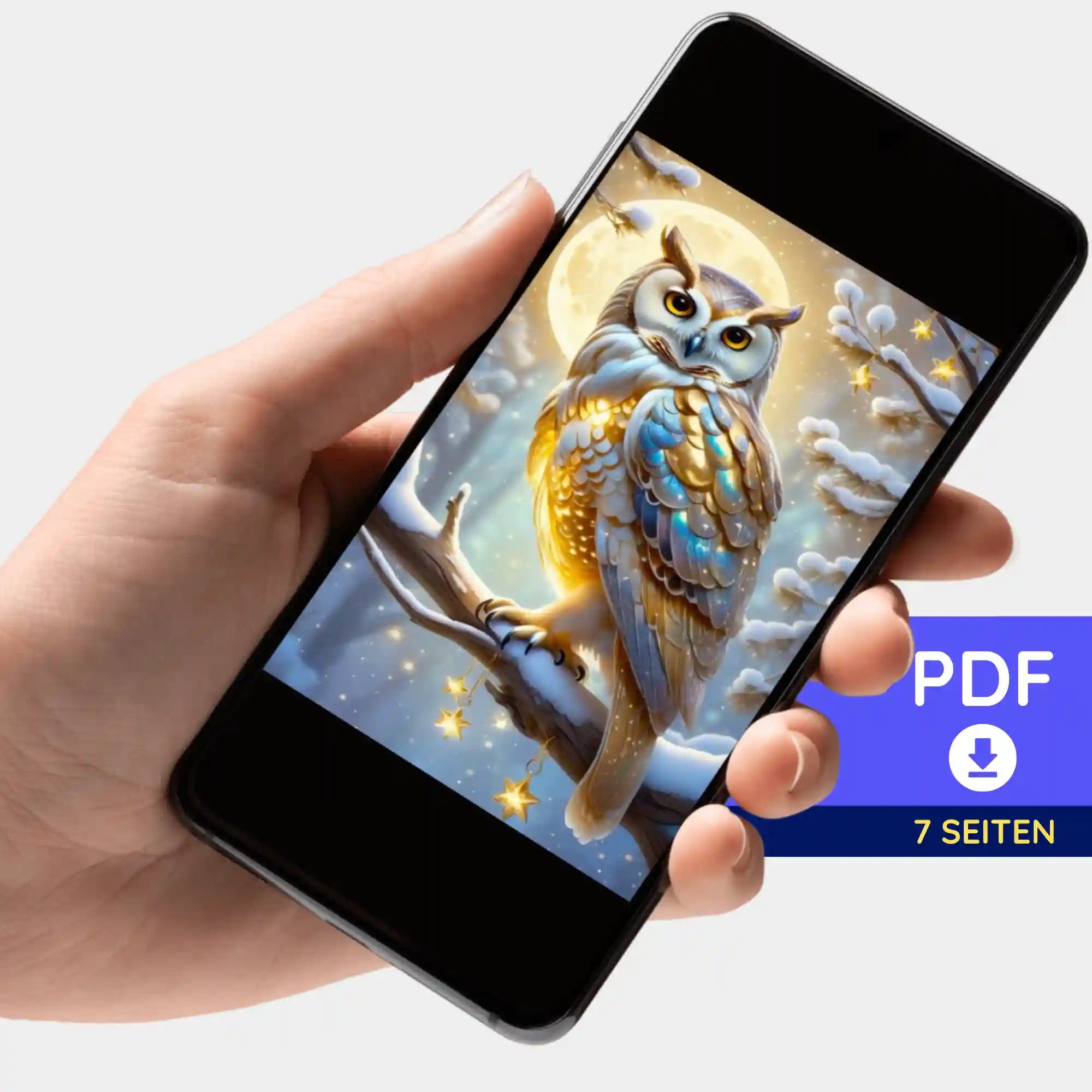 Digitale Bildmappe - Goldene Schneeeule
