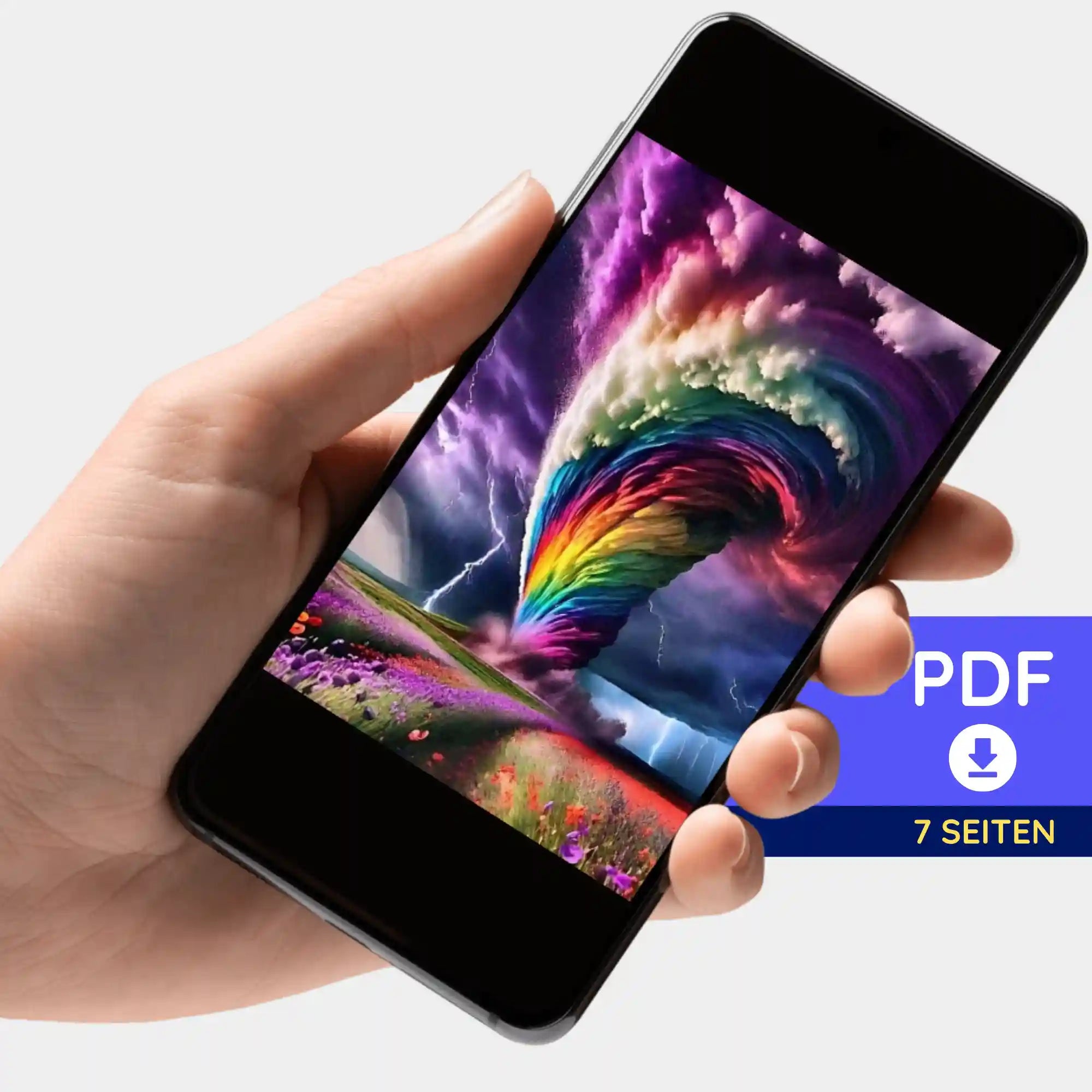 Digitale Bildmappe - Wirbelsturm der Farben