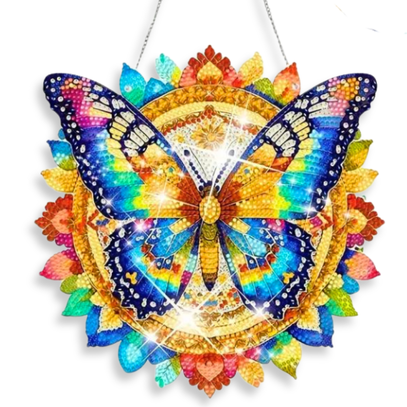 Diamond Painting XXL Aufhänger - Colorful Butterflies