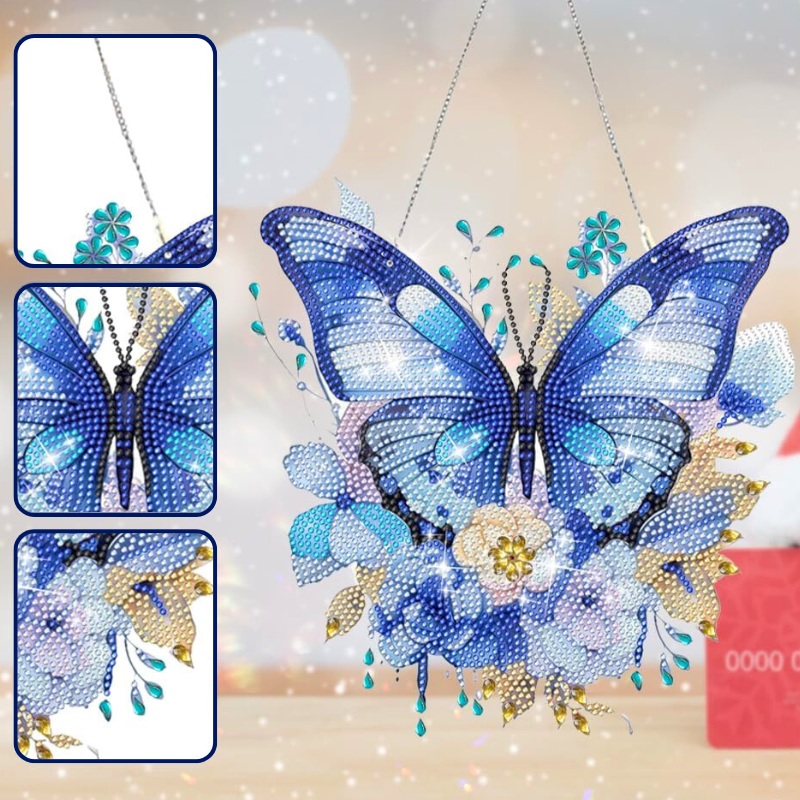 Diamond Painting XXL Aufhänger - Colorful Butterflies