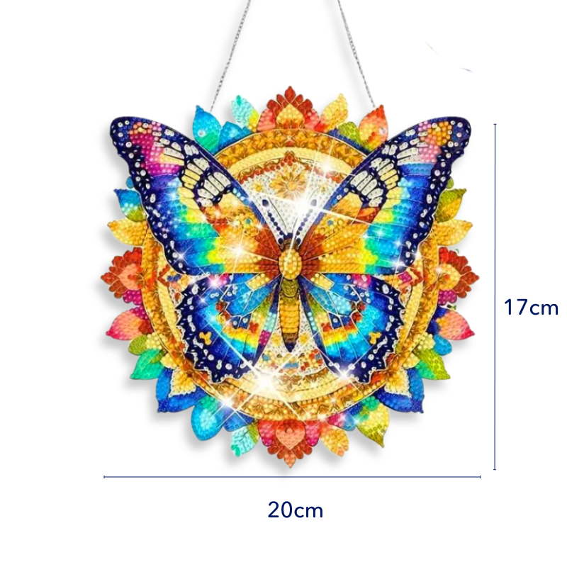 Diamond Painting XXL Aufhänger - Colorful Butterflies