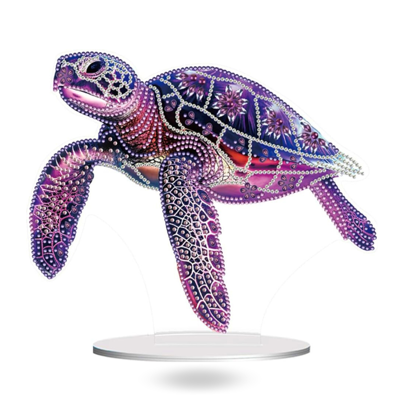 Diamond Painting Aufsteller - Purple Turtle