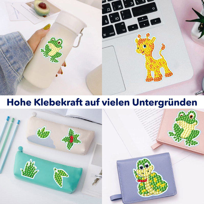 Diamond Painting Sticker Set XL - Tierfreunde