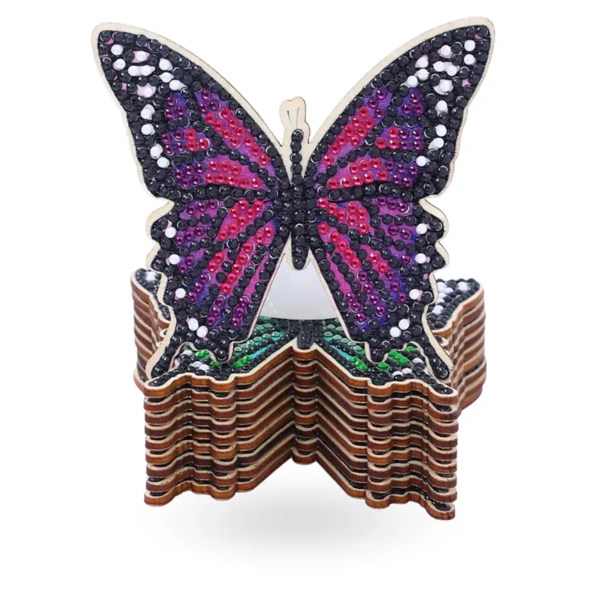 Diamond Painting - Untersetzer "Schmetterlinge"