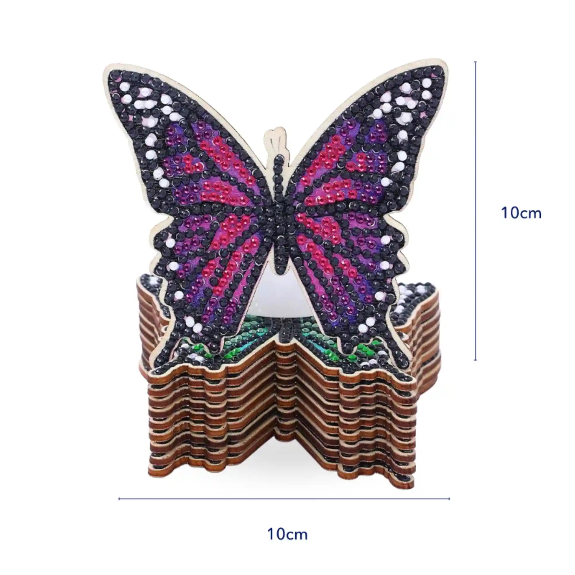 Diamond Painting - Untersetzer "Schmetterlinge"