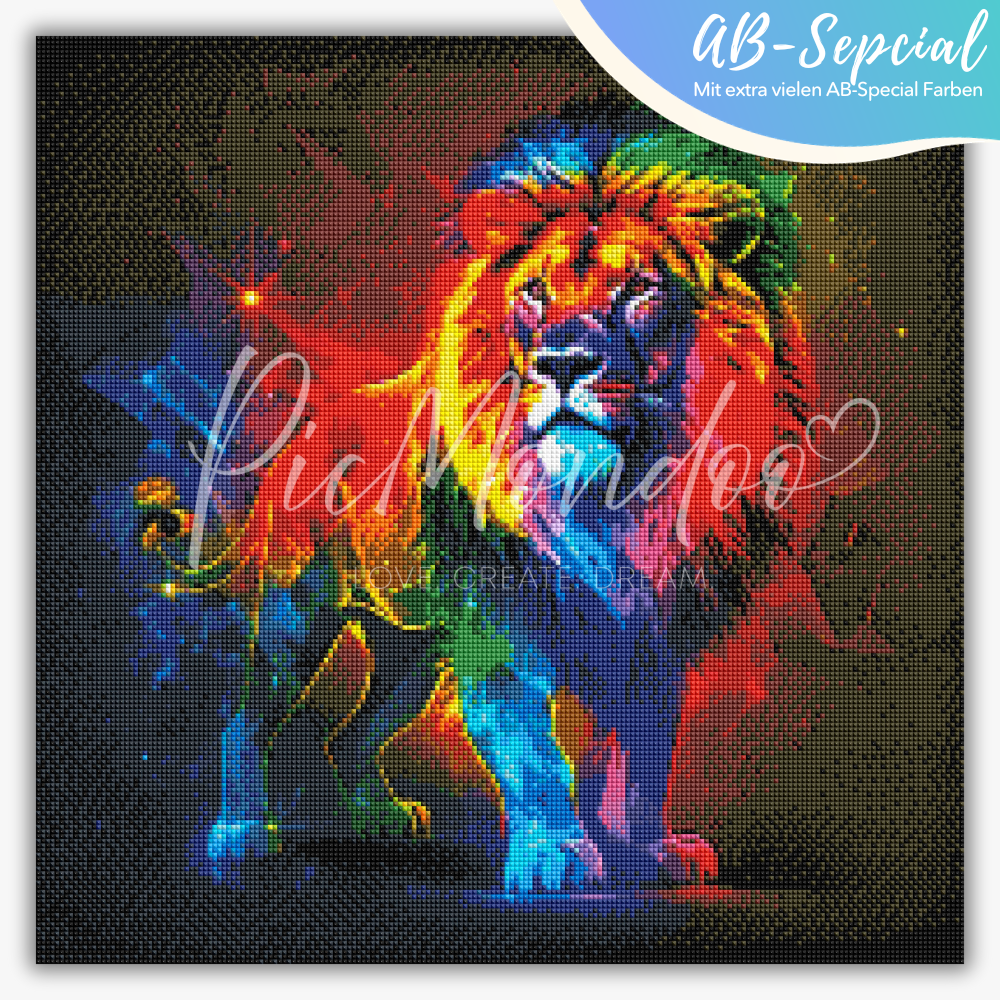 Diamond Painting AB Special - Löwenzauber