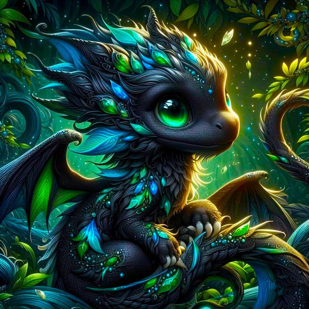 Diamond Painting - Drago der kleine Drache