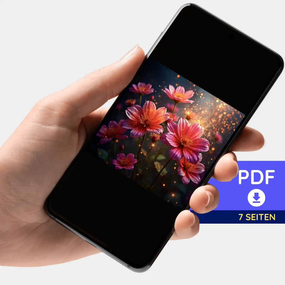Digitale Bildmappe - Flower Sparkle