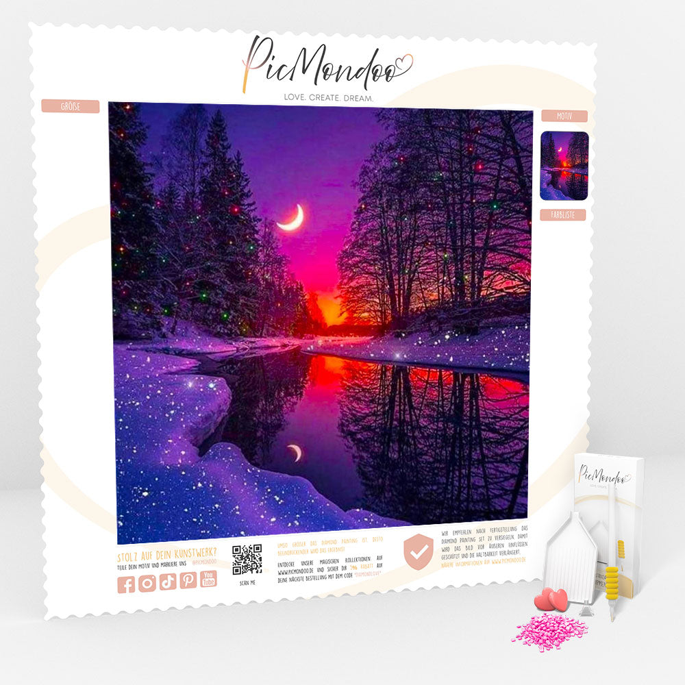 Diamond Painting 7 Tage Special - Geheimnisvolle Winterwelt