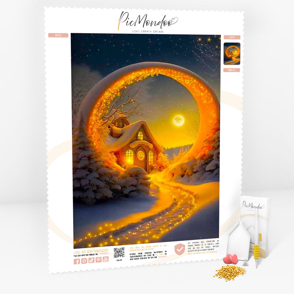 Diamond Painting 7 Tage Special - Golden Winternight