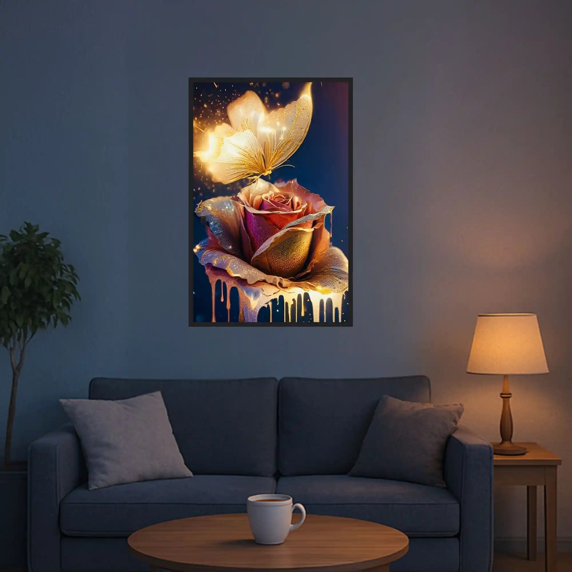 Diamond Painting Moni´s Special - Goldene Rose