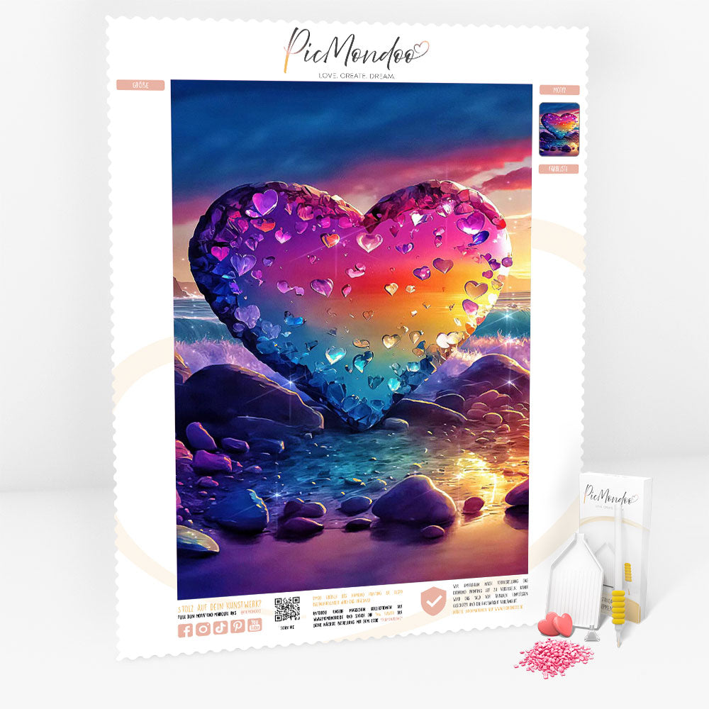 Diamond Painting 100 Farben Special - Heart of glitter (Vorverkauf)