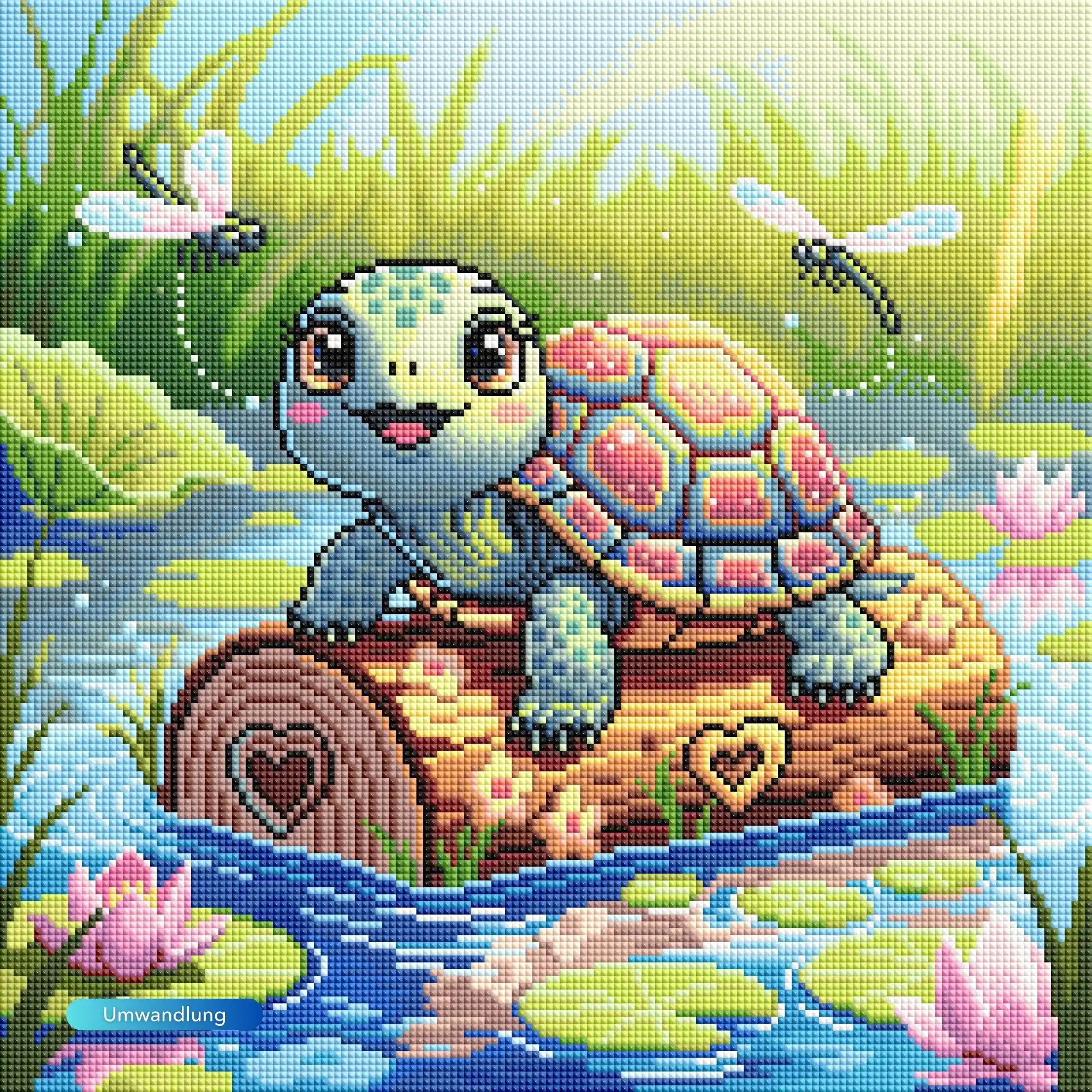Diamond Painting - Schildkrötenmädchen Karla
