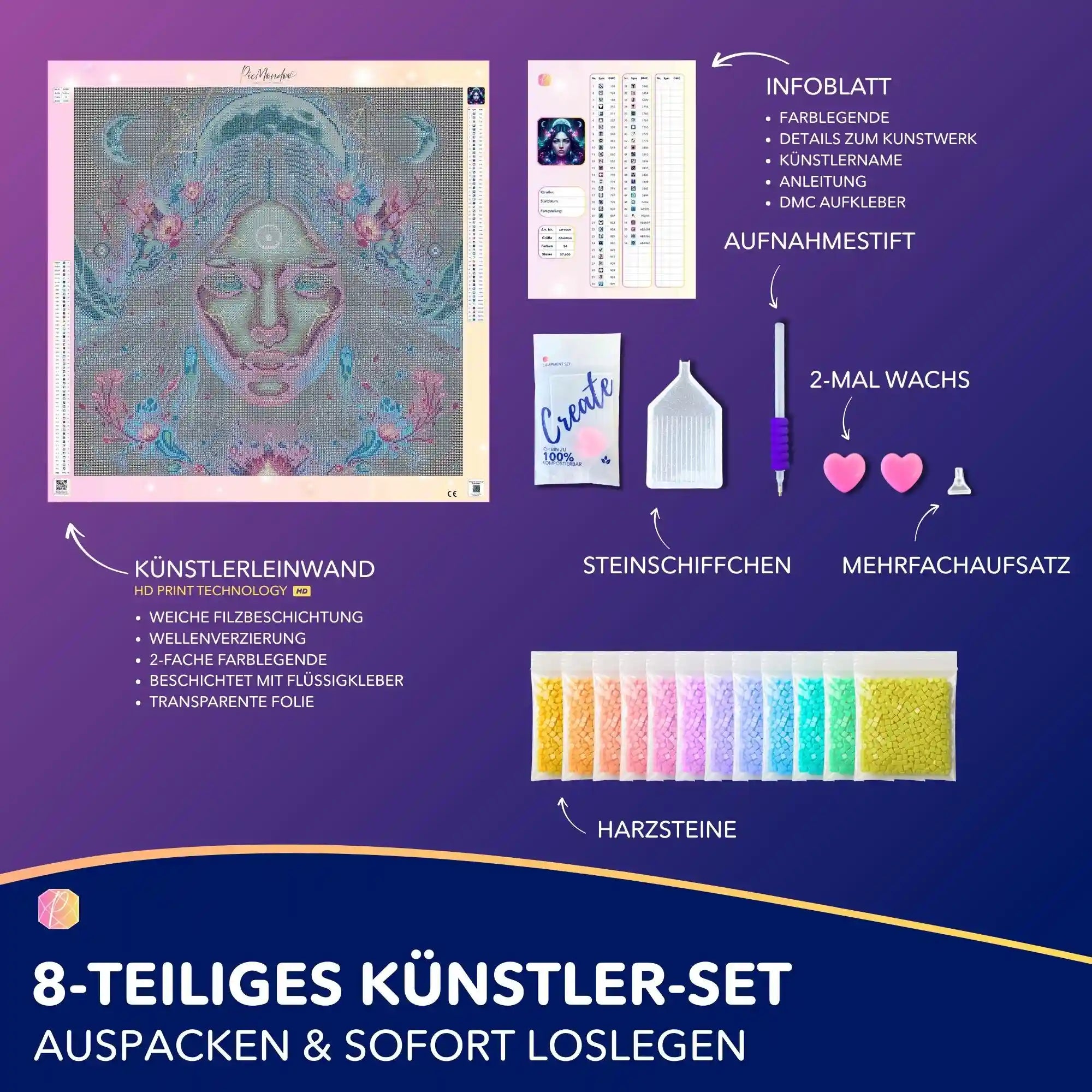 Diamond Painting - Mondprinzessin