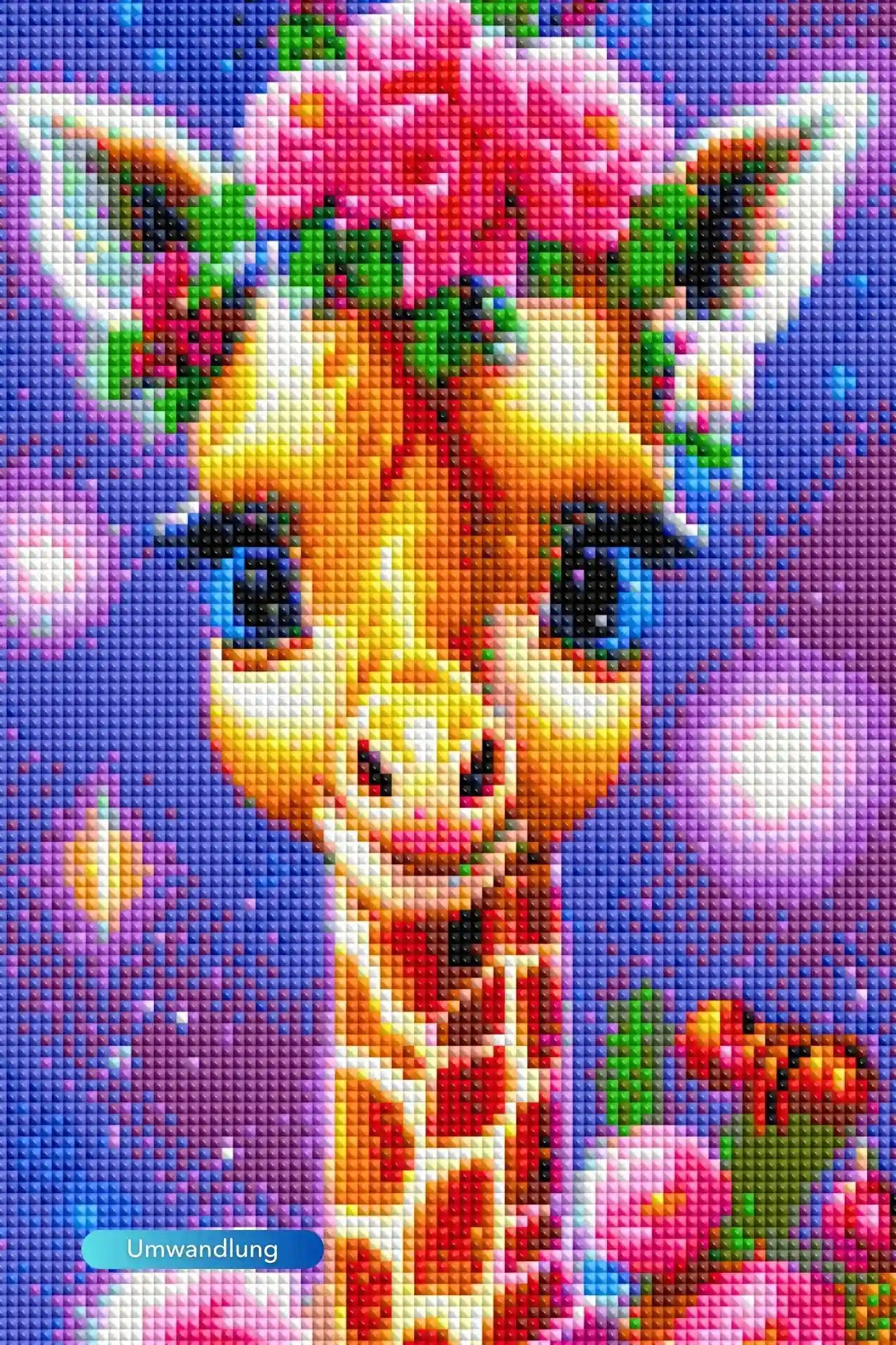 Diamond Painting - Zauberhaftes Giraffenbaby