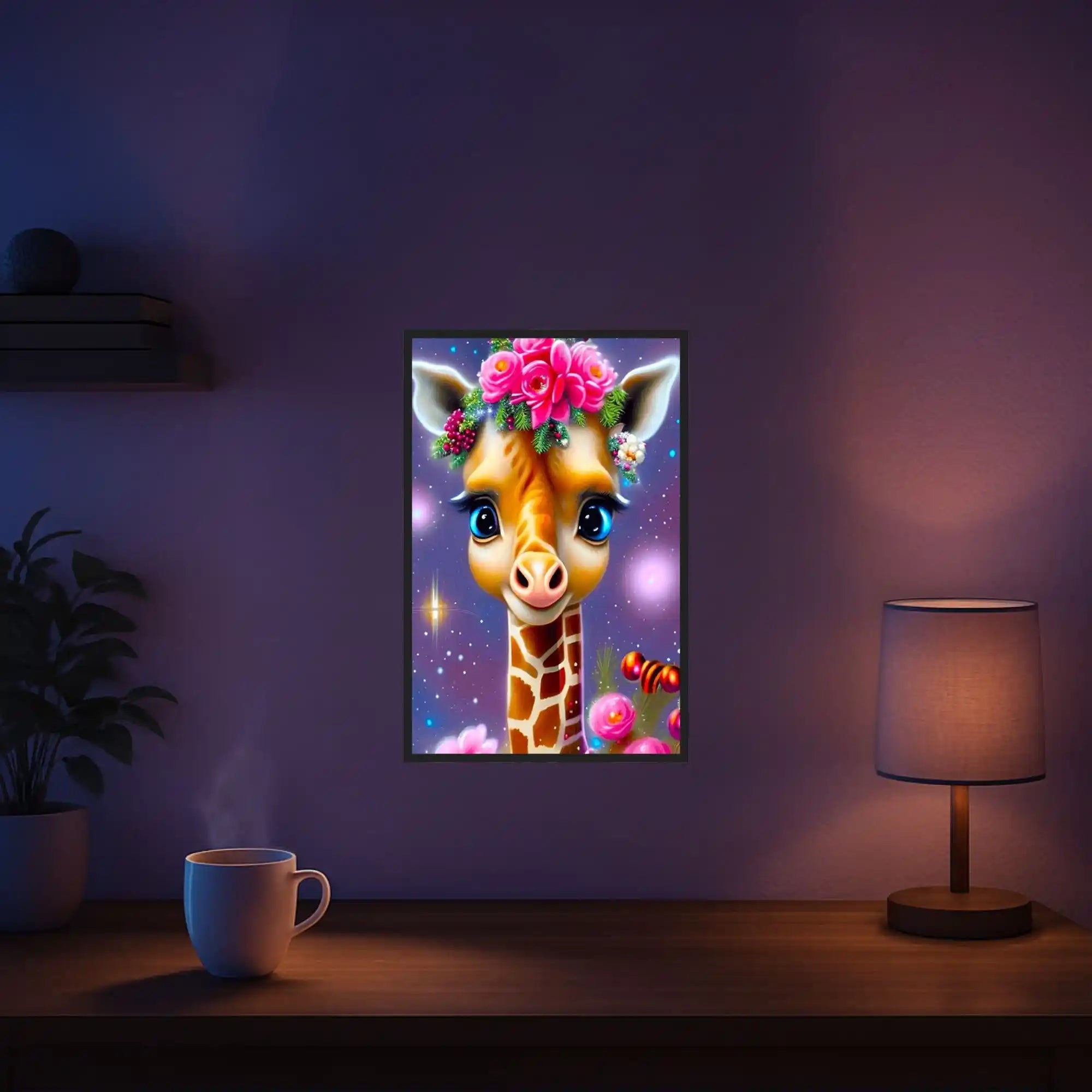 Diamond Painting - Zauberhaftes Giraffenbaby