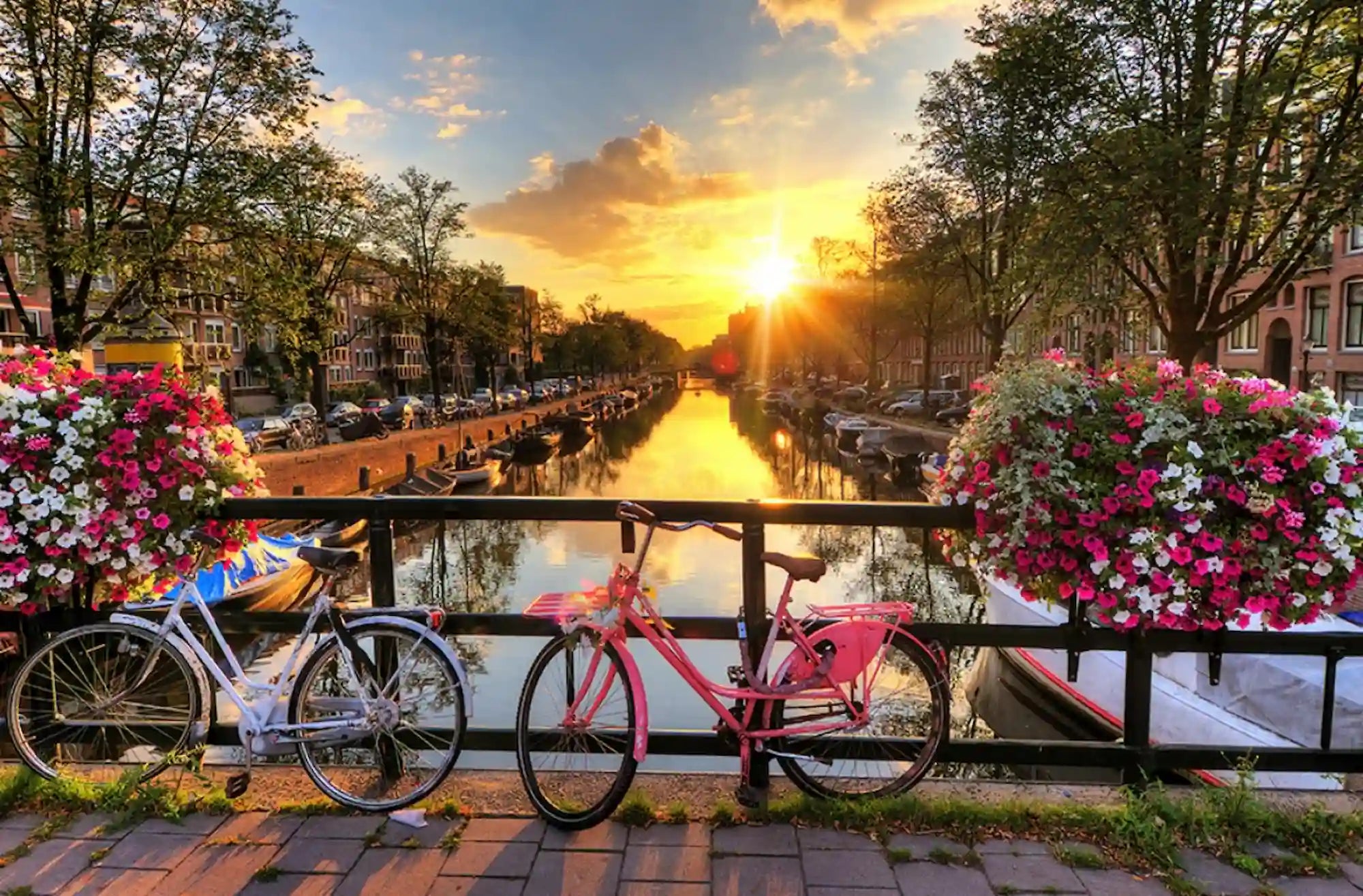 Diamond Painting - Sonnenuntergang in Amsterdam