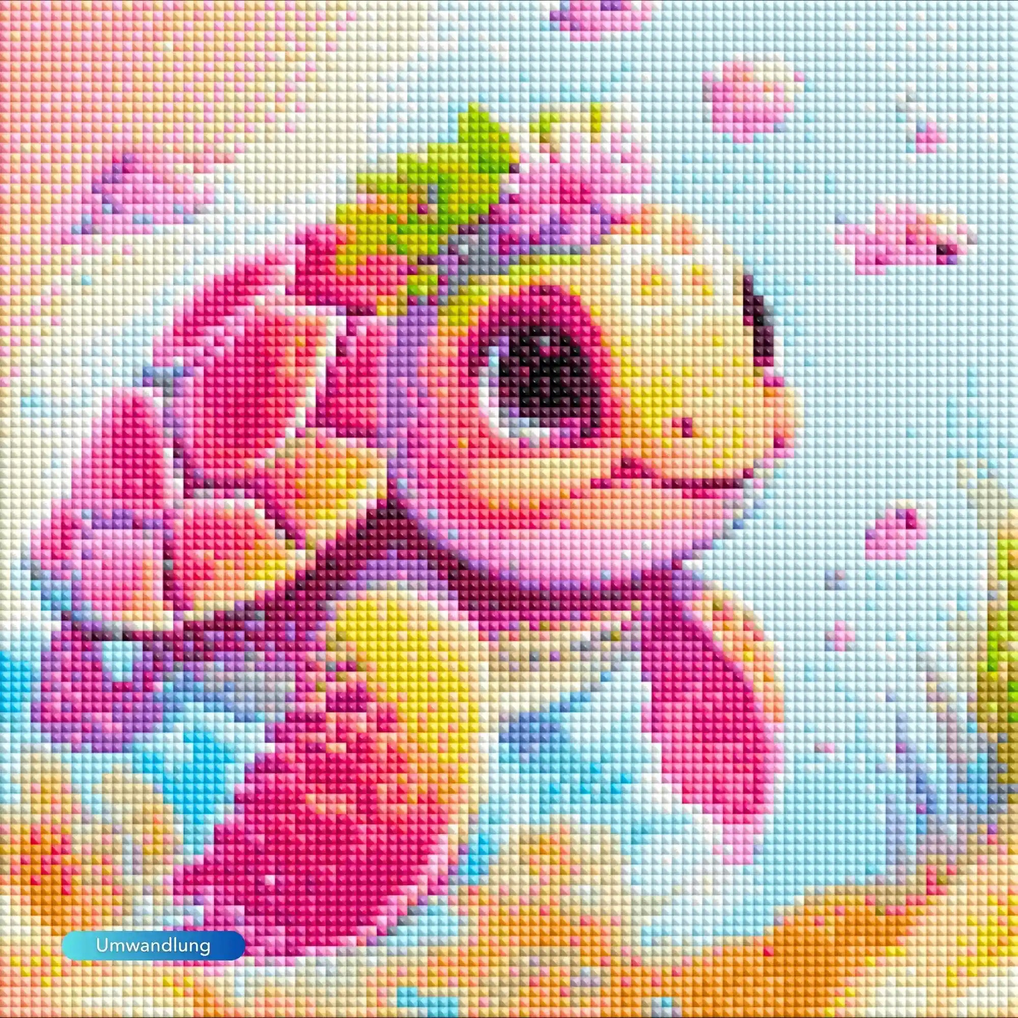 Wergund Diamond Painting Schildkröte – DIY Diamantbild 30x40 Cm Mit Runden Diamanten