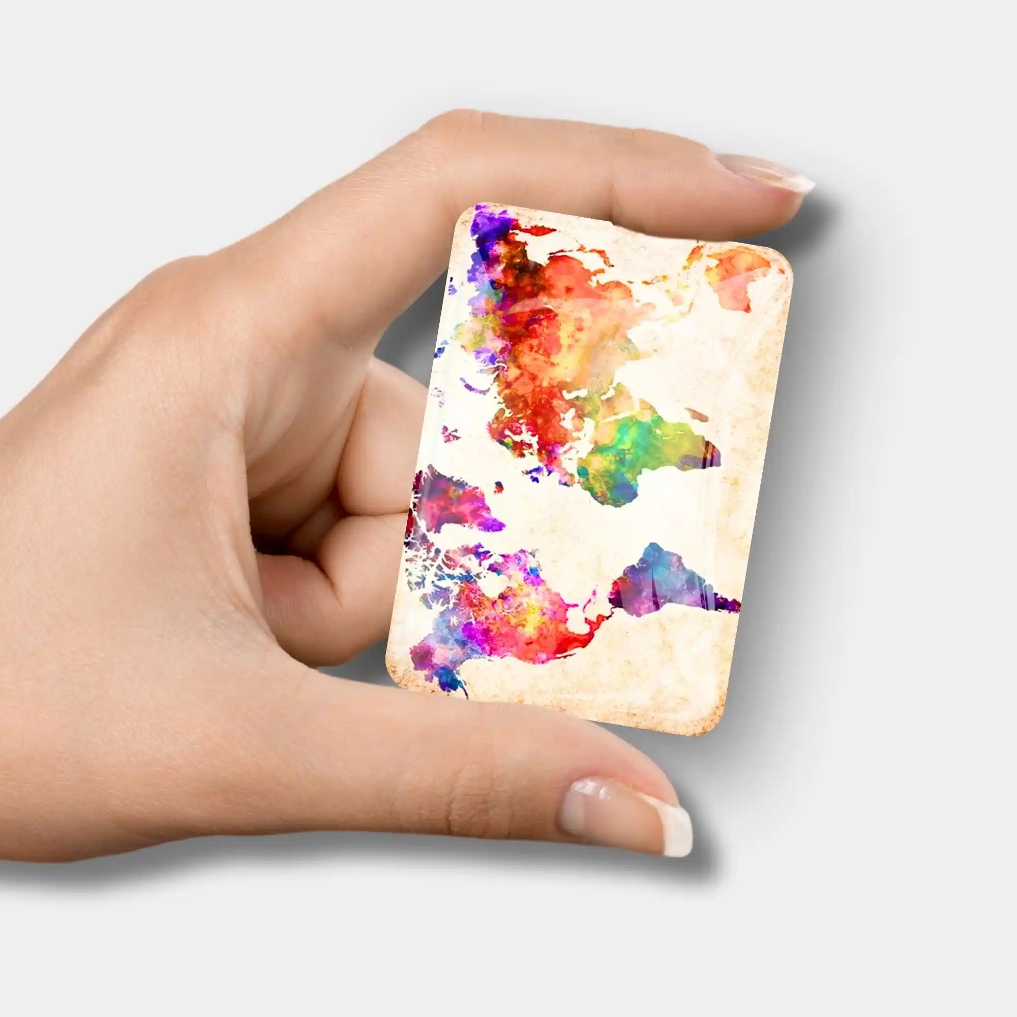 Cover Minder - Bunte Weltkarte
