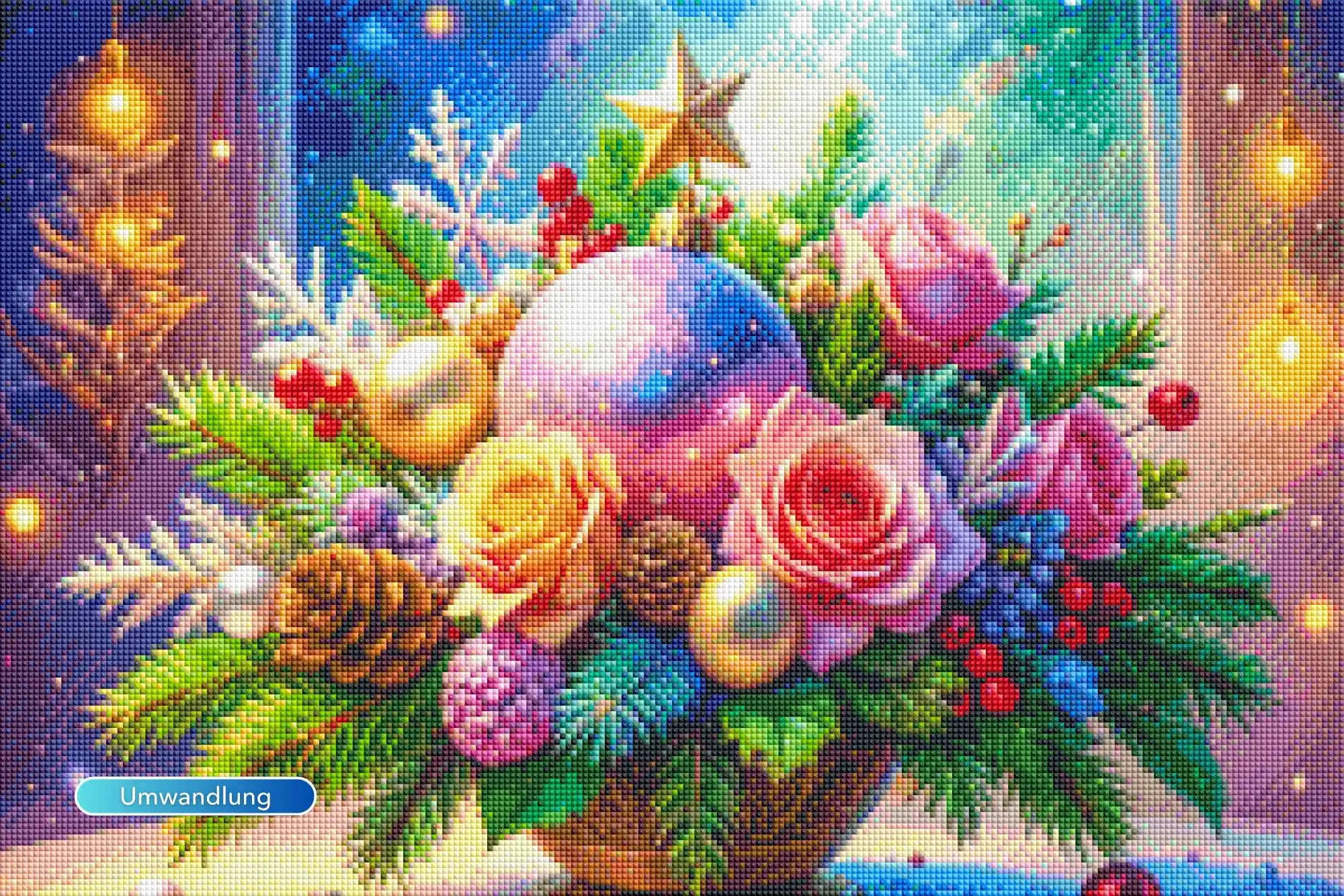 Diamond Painting 7 Tage Special - Weihnachtsgesteck