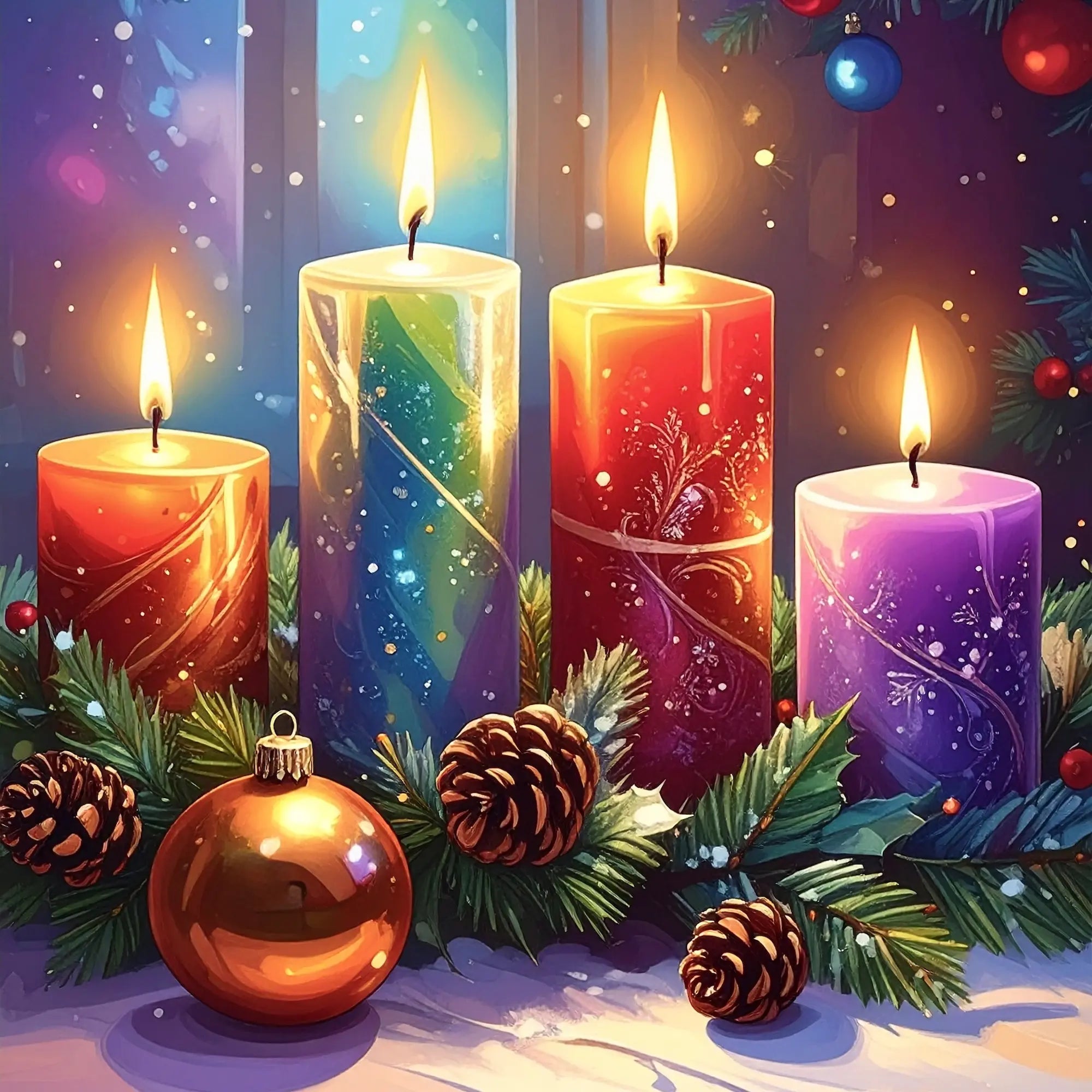 Diamond Painting 7 Tage Special - Adventsgesteck