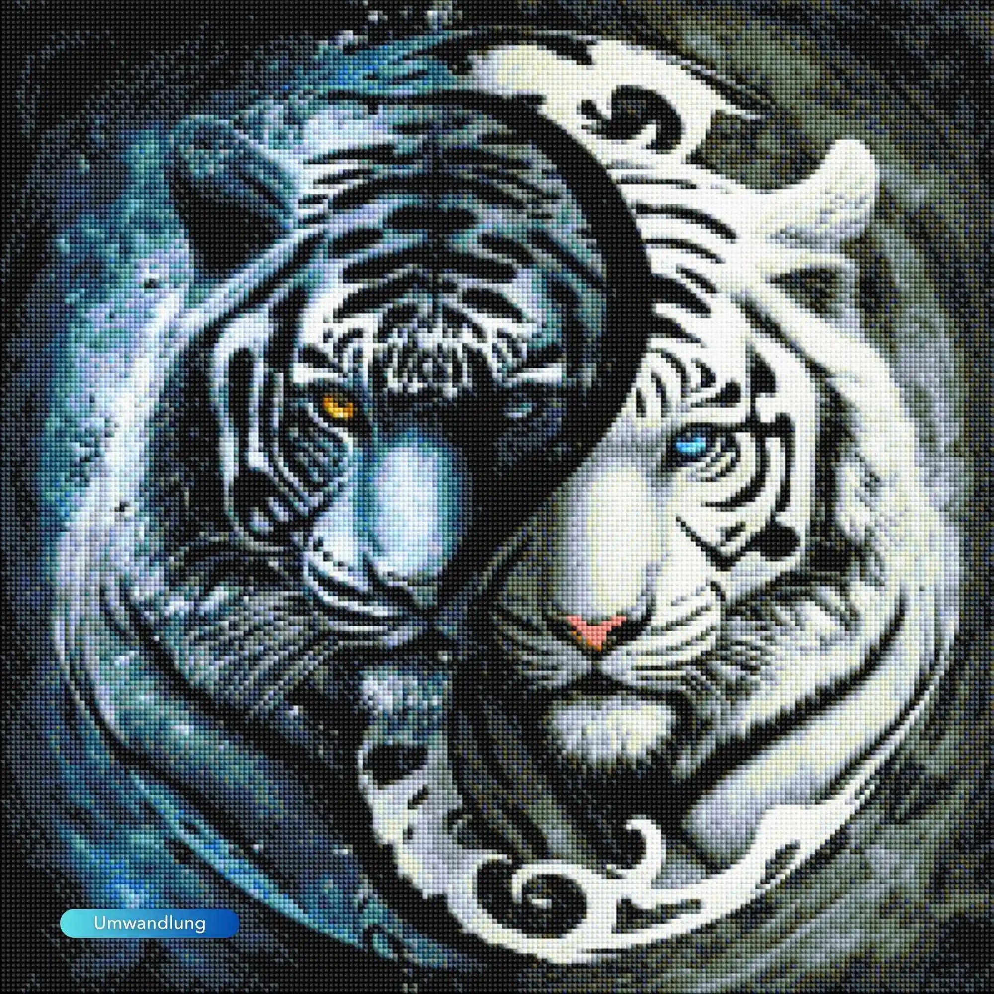 Diamond Painting - Tiger "Ying und Yang"