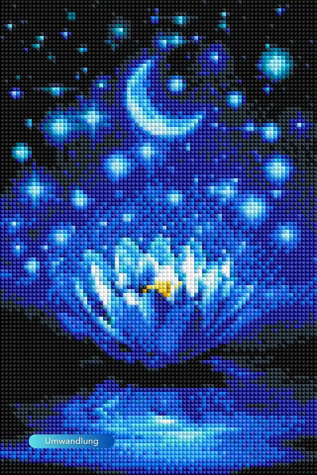 Diamond Painting - Blaue Seerose MINI