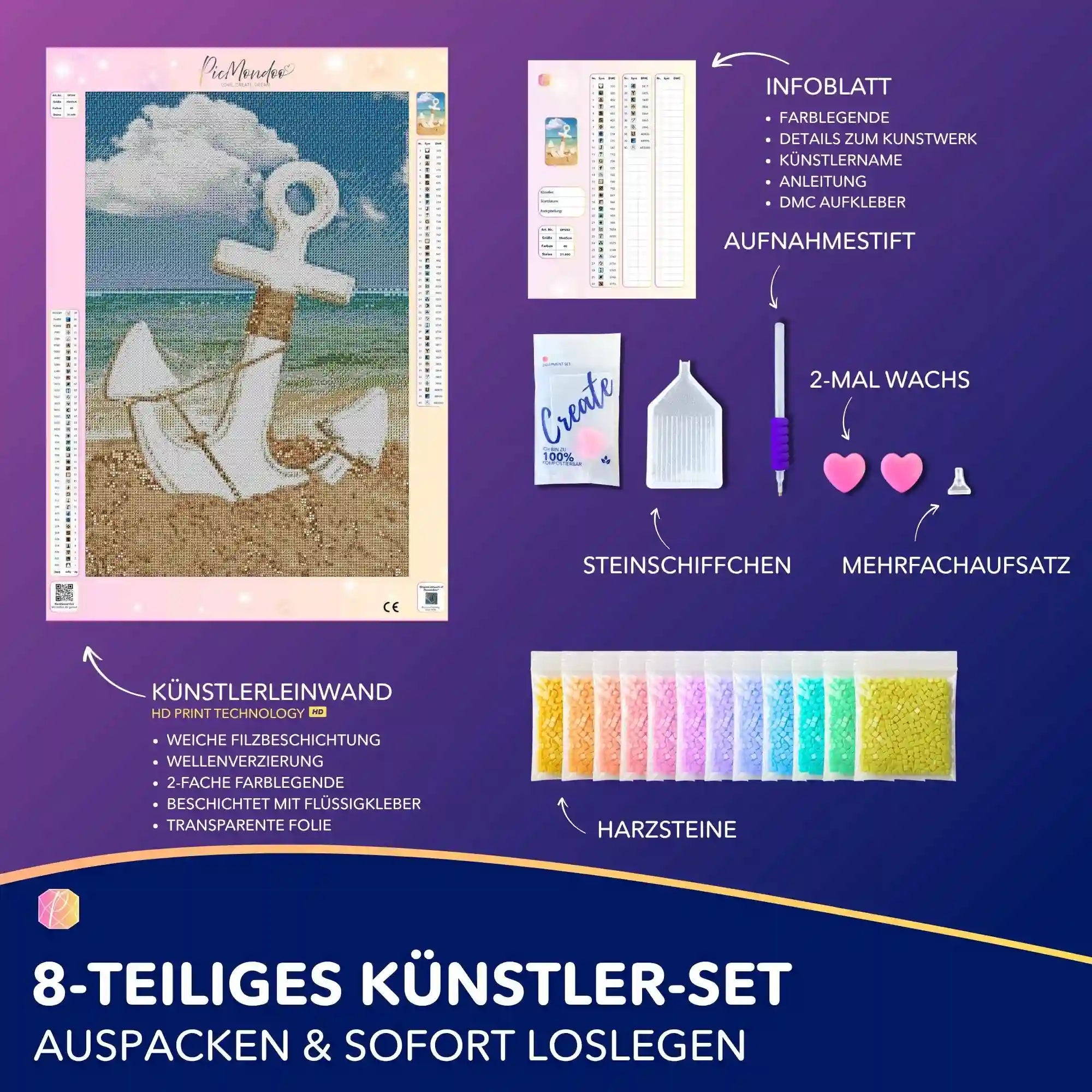 Diamond Painting - Anker der Hoffnung