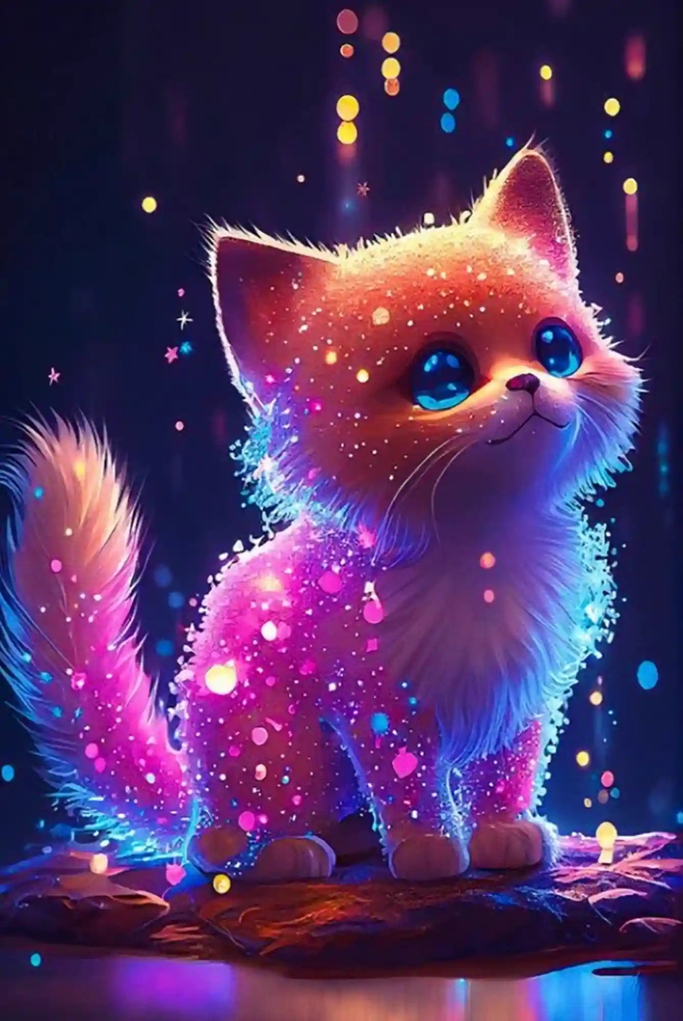 Diamond Painting Leuchtbild Special - Zuckerkätzchen