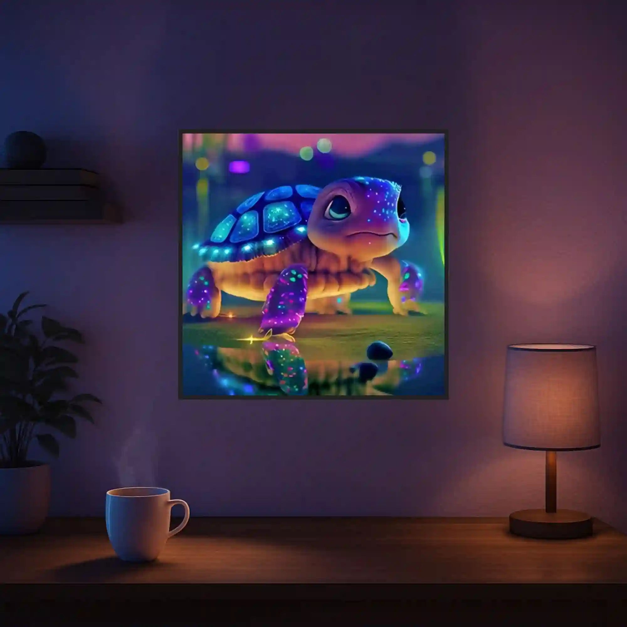 Diamond Painting Leuchtbild Special - Sparkling turtle