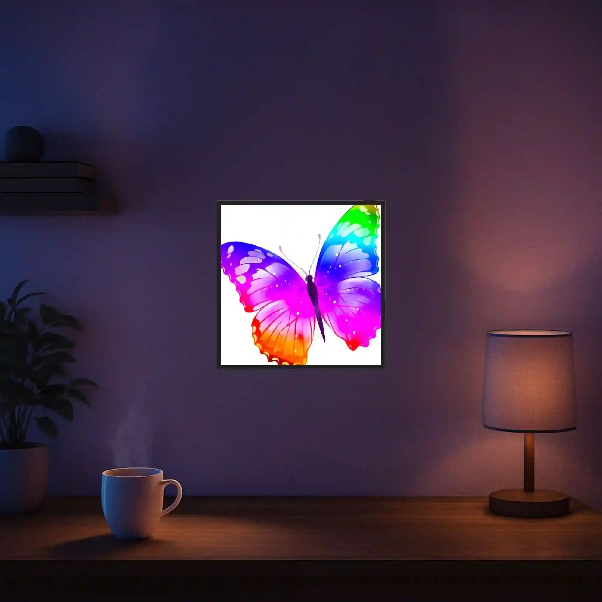 Diamond Painting Kids - Farbenfroher Schmetterling