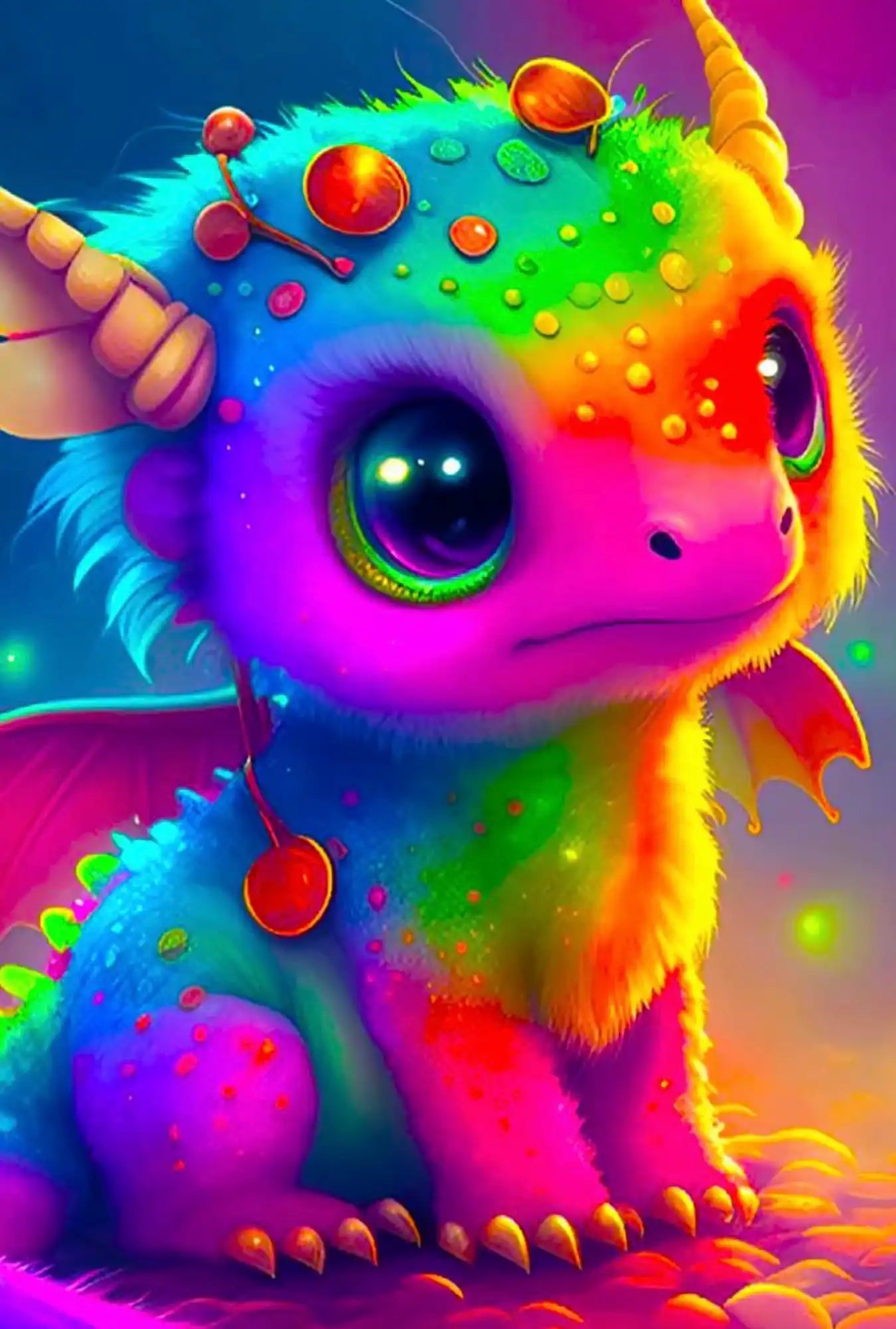 Diamond Painting Kids - Regenbogendrache