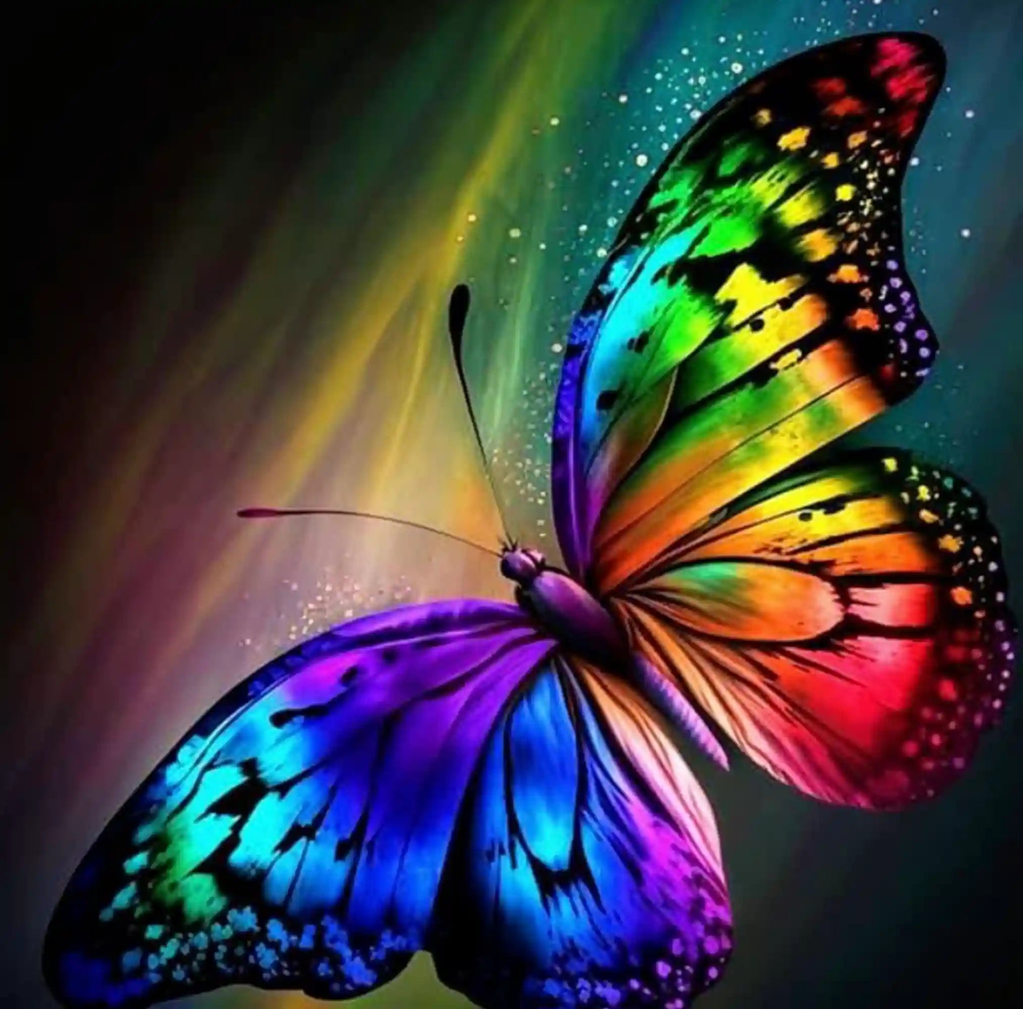 Diamond Painting - Bunter Schmetterling
