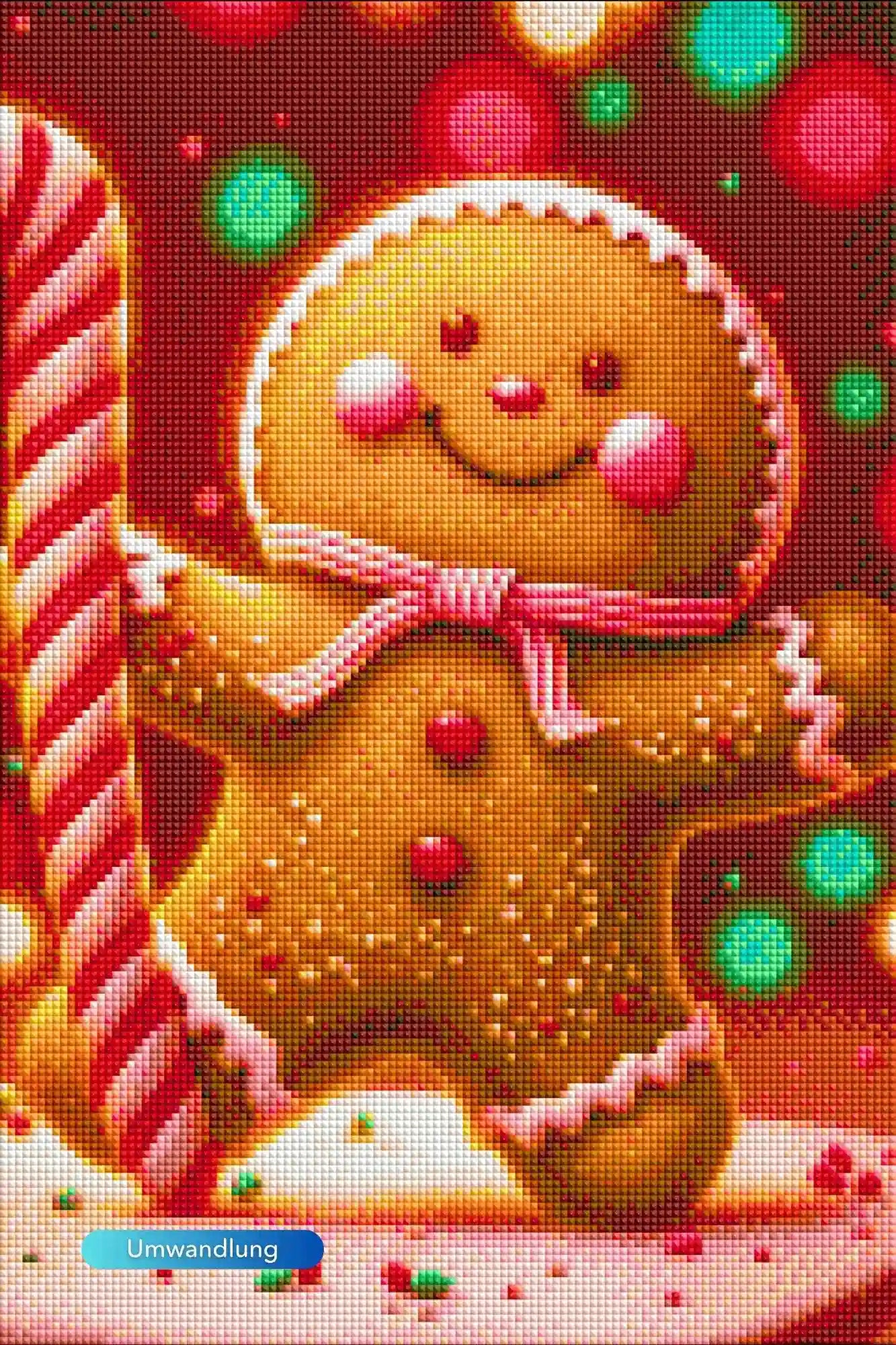 Diamond Painting - Lebkuchenmännchen