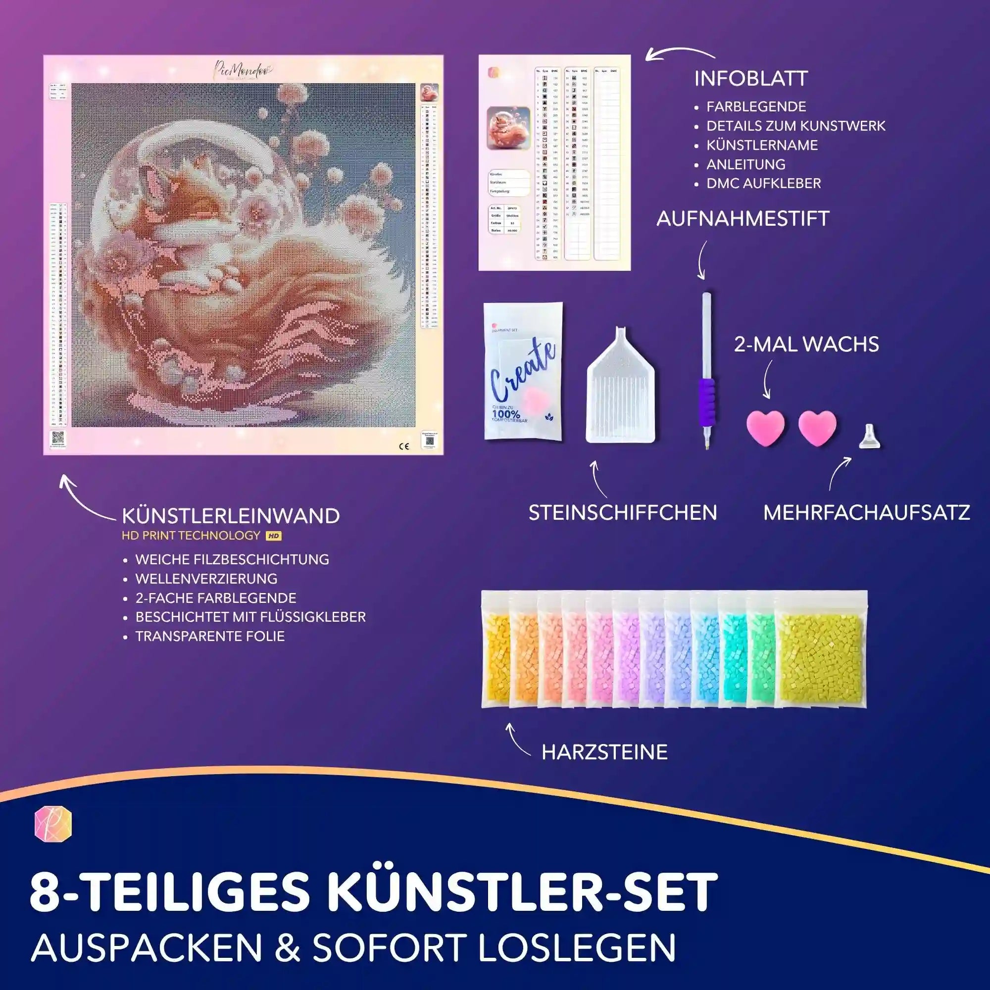 Diamond Painting - Apricot foxy